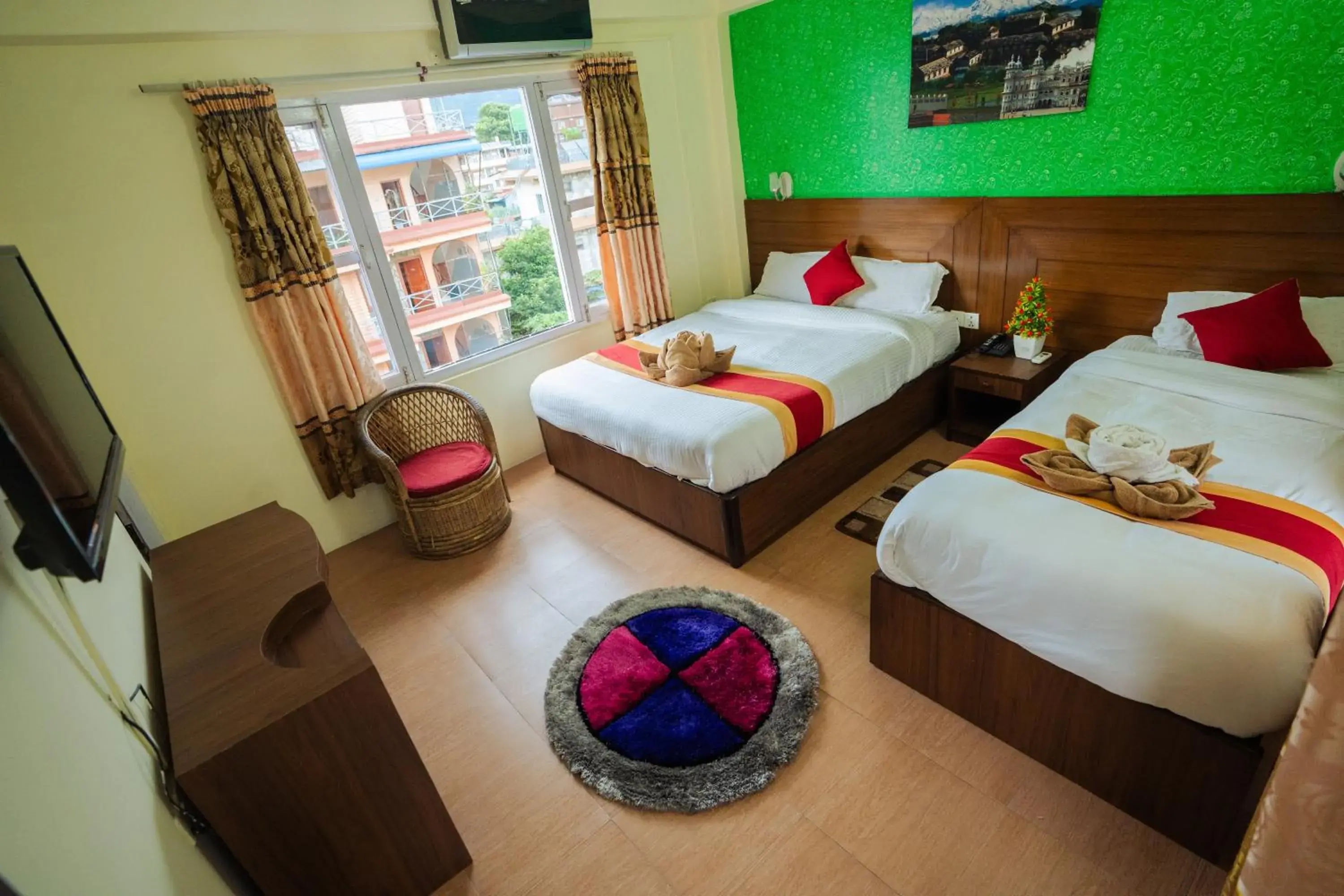 Lounge or bar, Bed in Hotel Nomad Inn Lounge or bar, Bed in Hotel Nomad Inn