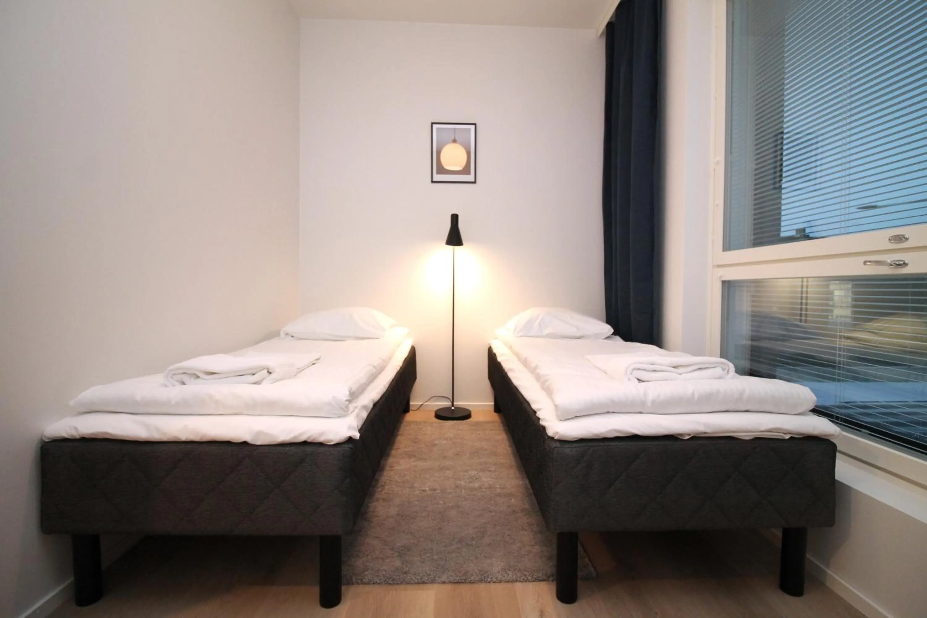 Bed in Forenom Serviced Apartments Turku Kirstinpuisto
