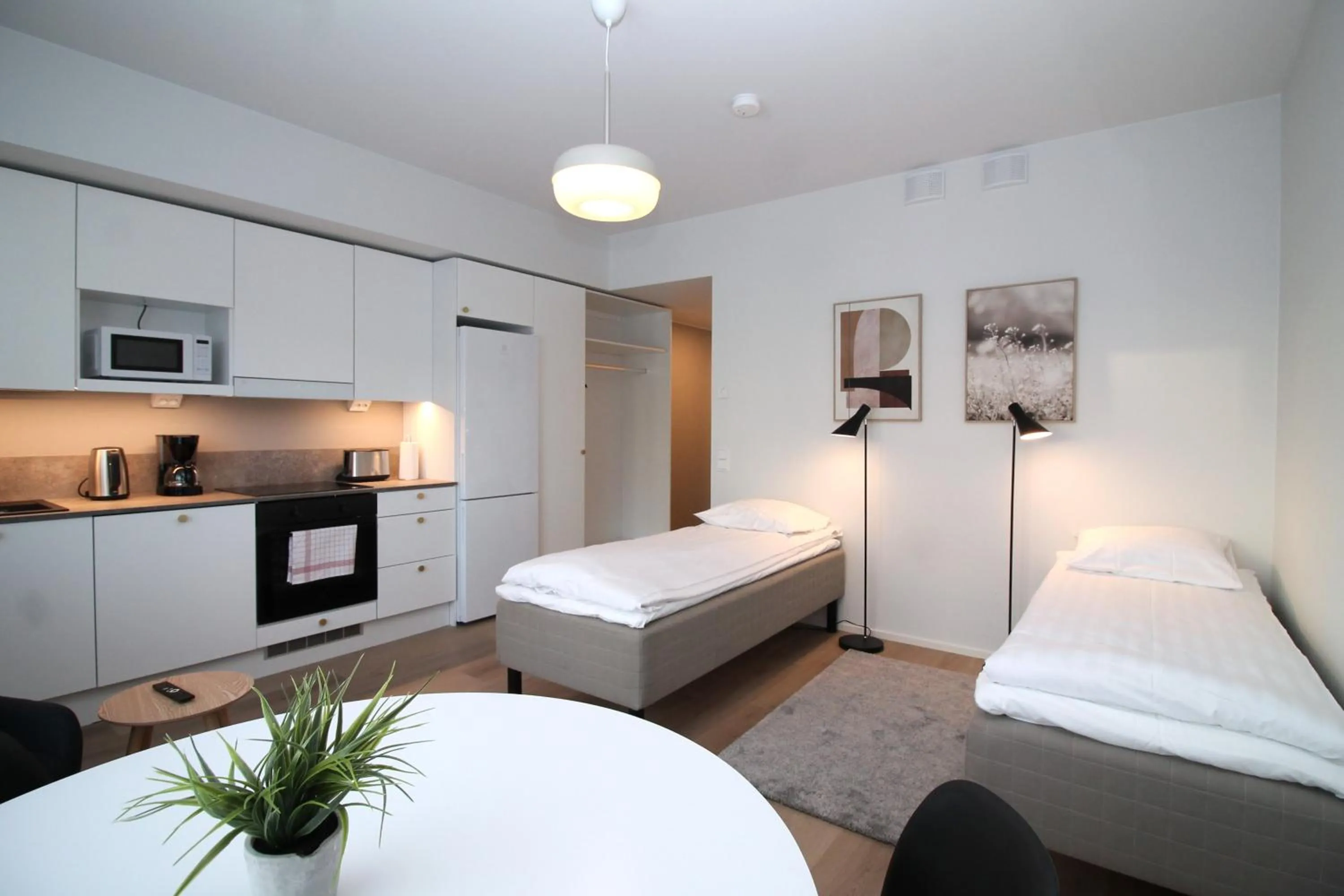 Bed in Forenom Serviced Apartments Turku Kirstinpuisto