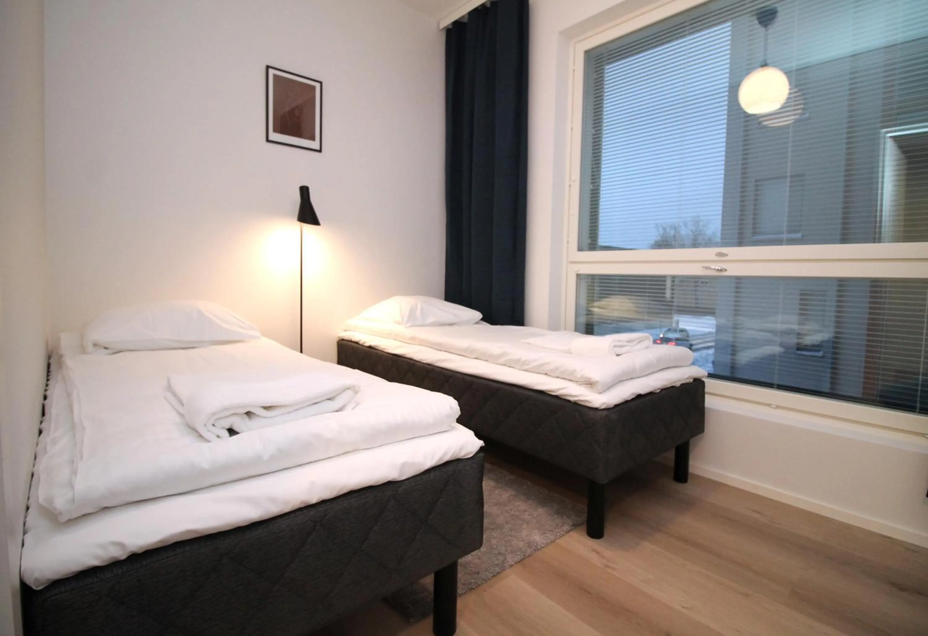 Bed in Forenom Serviced Apartments Turku Kirstinpuisto