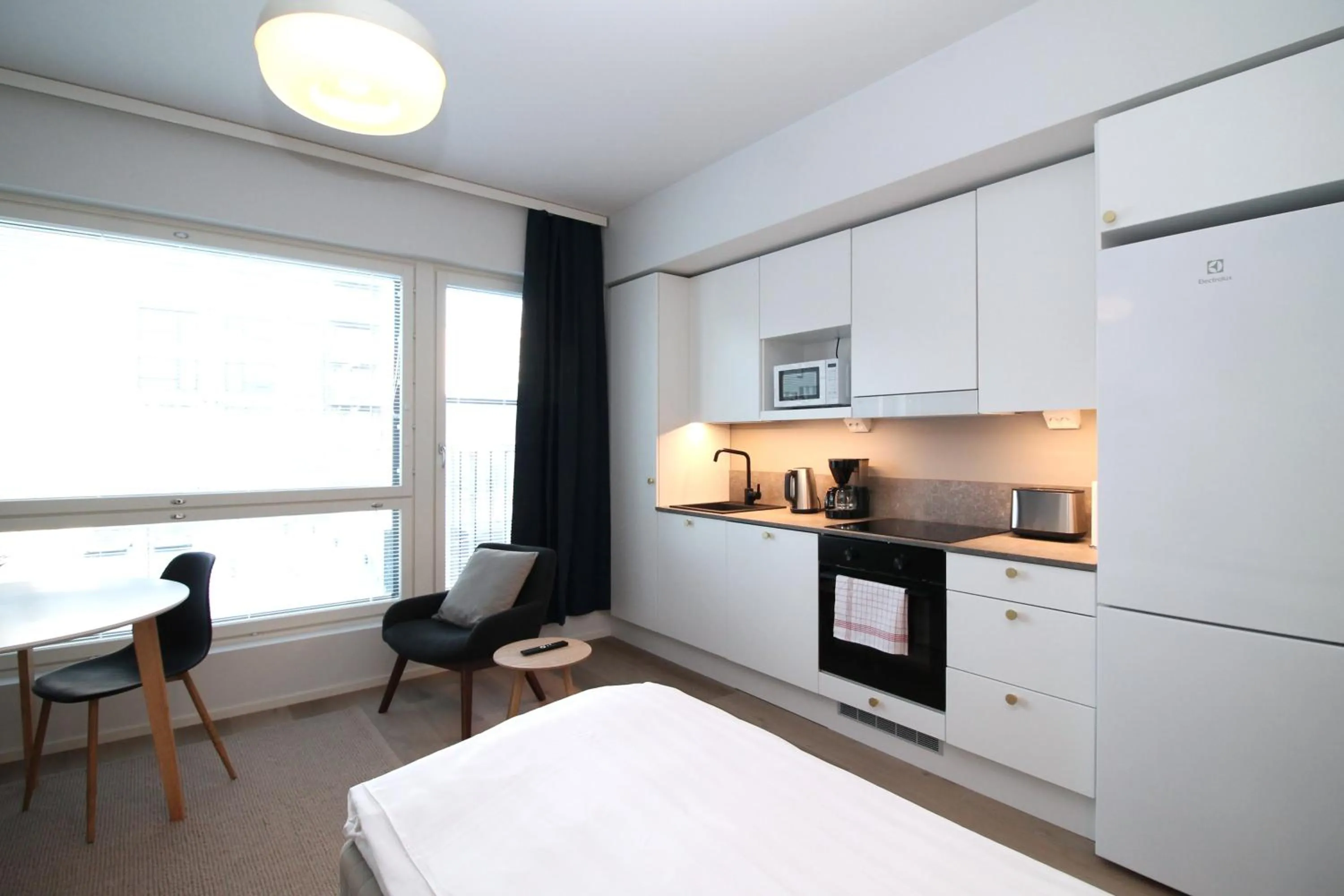 Bed in Forenom Serviced Apartments Turku Kirstinpuisto