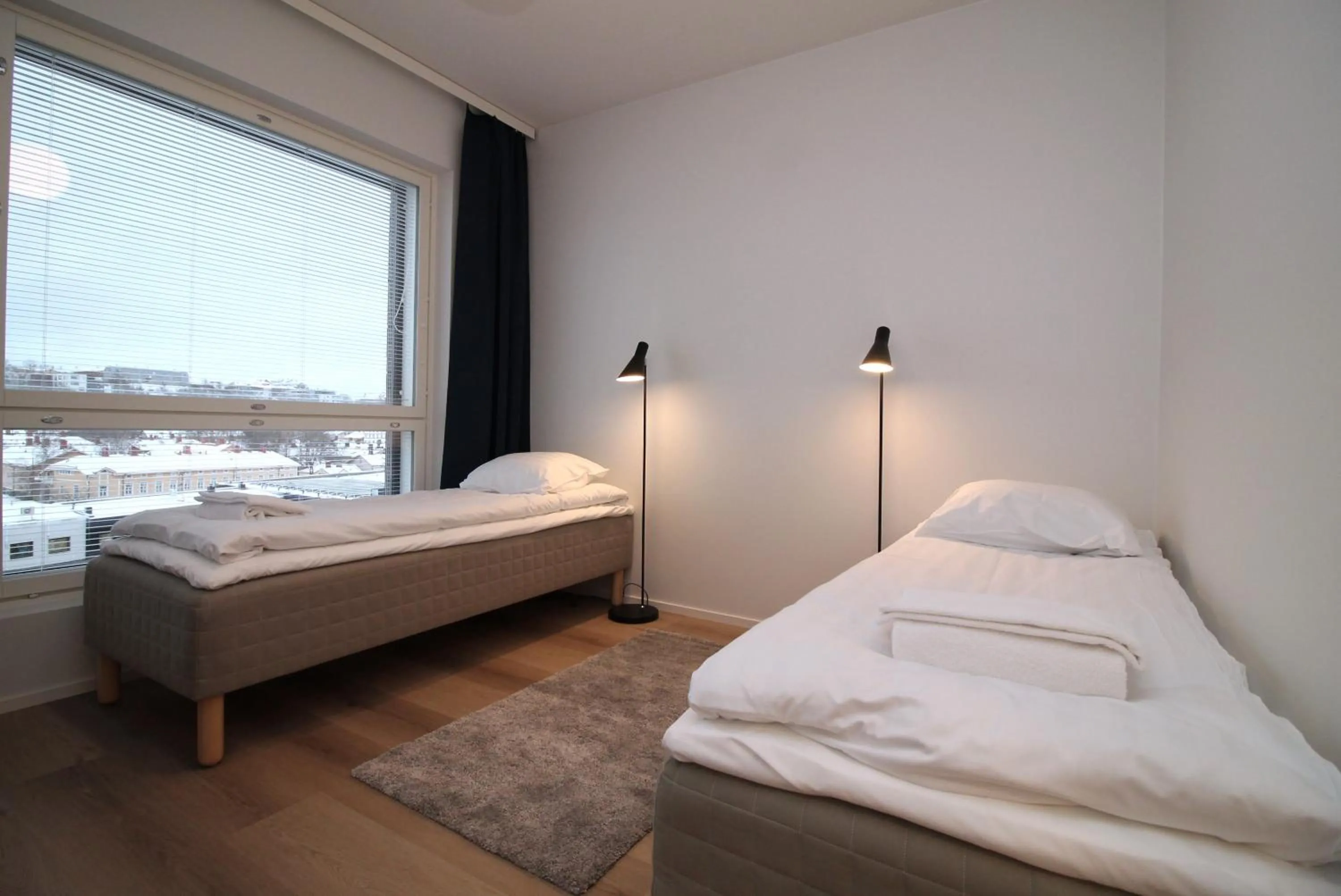 Bed in Forenom Serviced Apartments Turku Kirstinpuisto