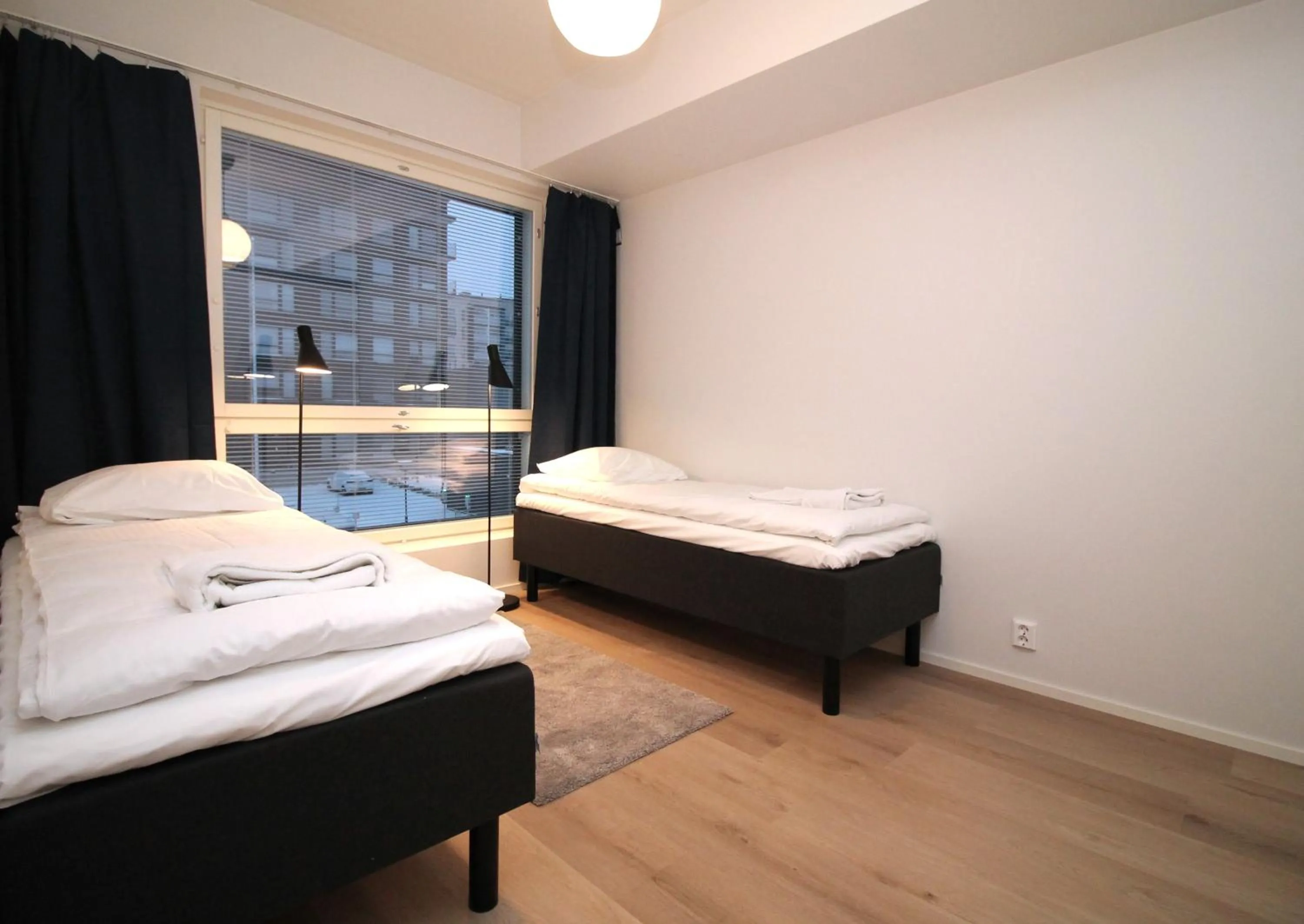 Bed in Forenom Serviced Apartments Turku Kirstinpuisto