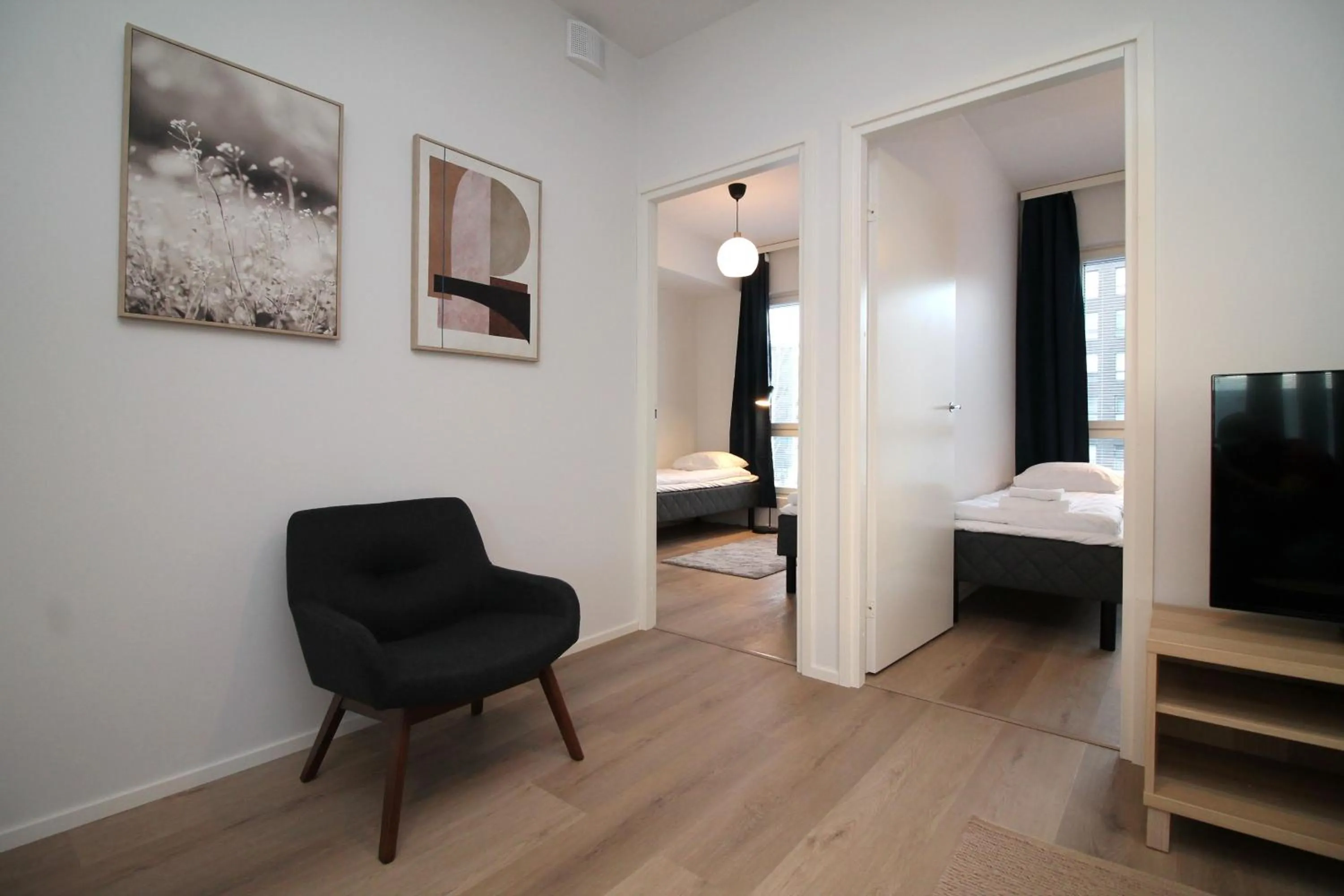 Bed in Forenom Serviced Apartments Turku Kirstinpuisto