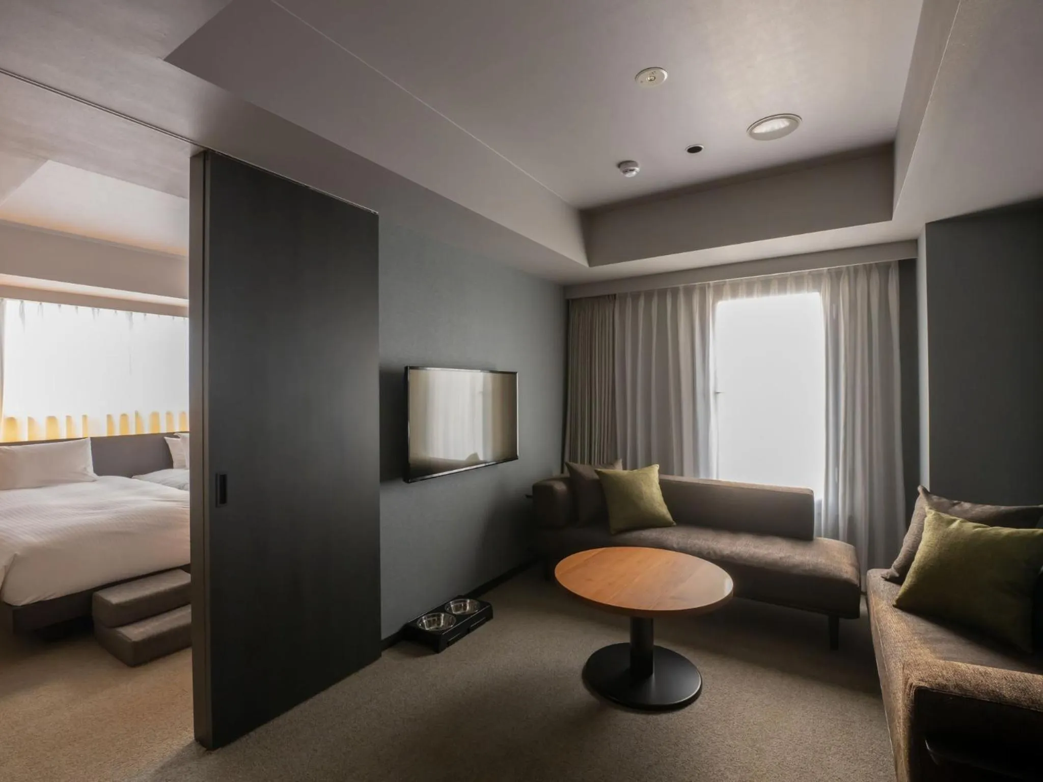 Bedroom, Bed in hotel anddoggy Kyoto Nijo