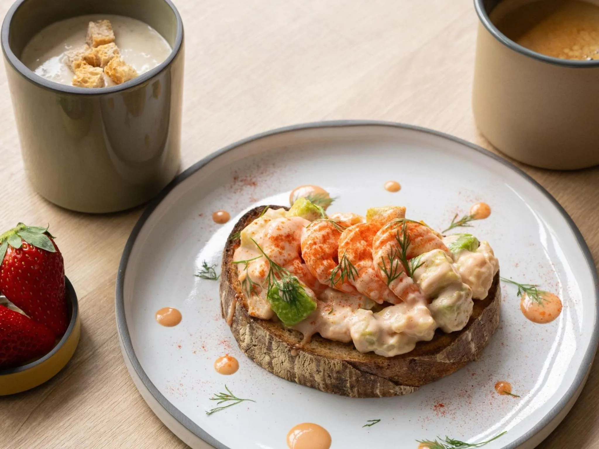 Breakfast in hotel anddoggy Kyoto Nijo