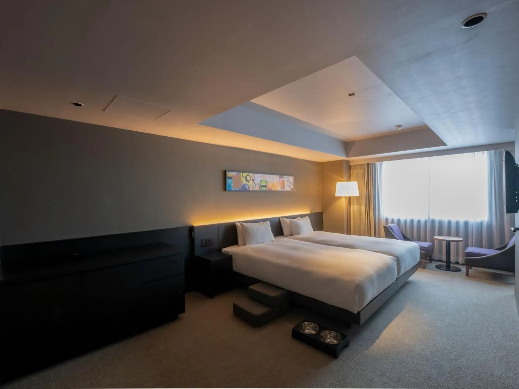 Photo of the whole room, Bed in hotel anddoggy Kyoto Nijo