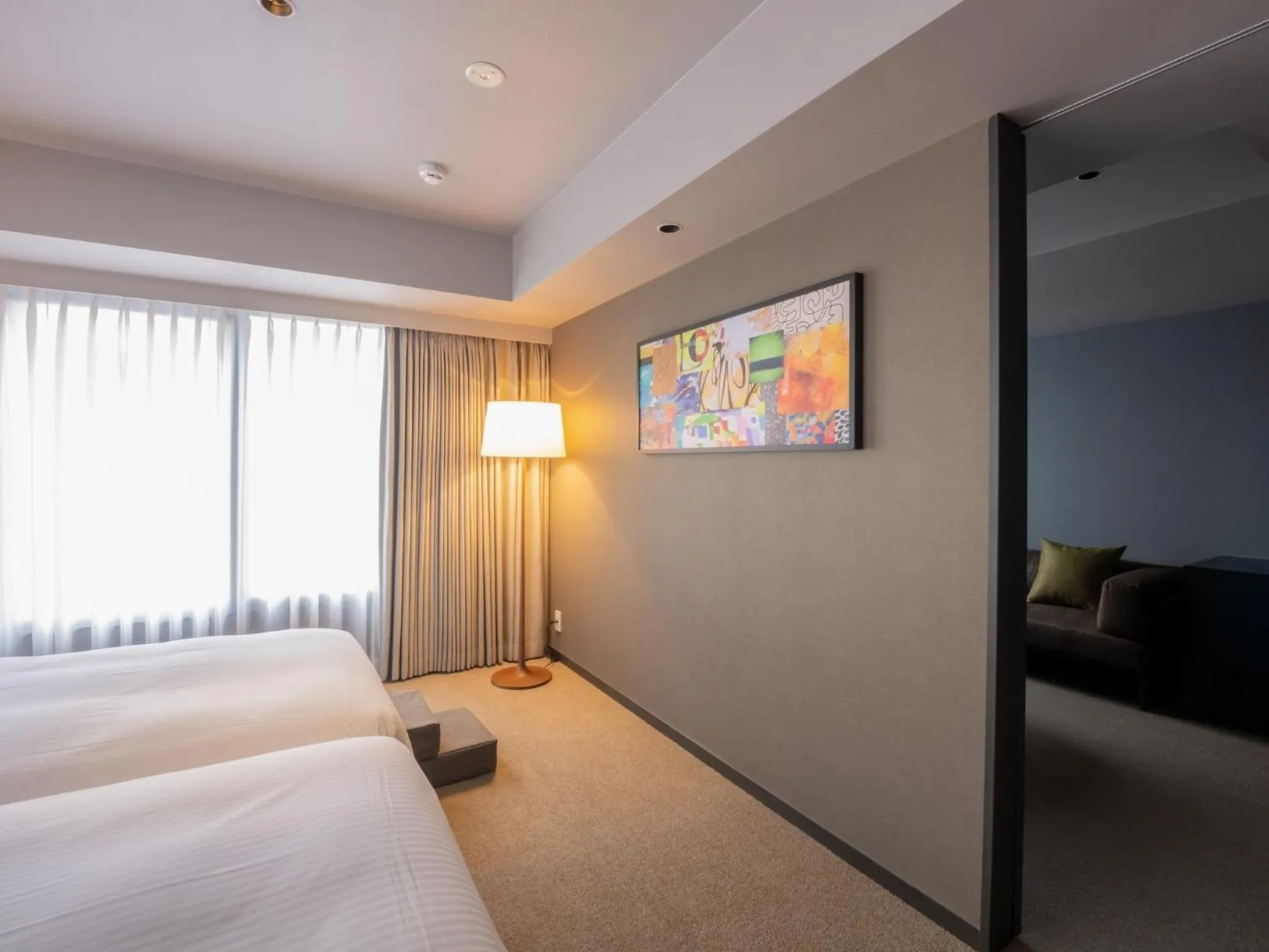 Bedroom, Bed in hotel anddoggy Kyoto Nijo