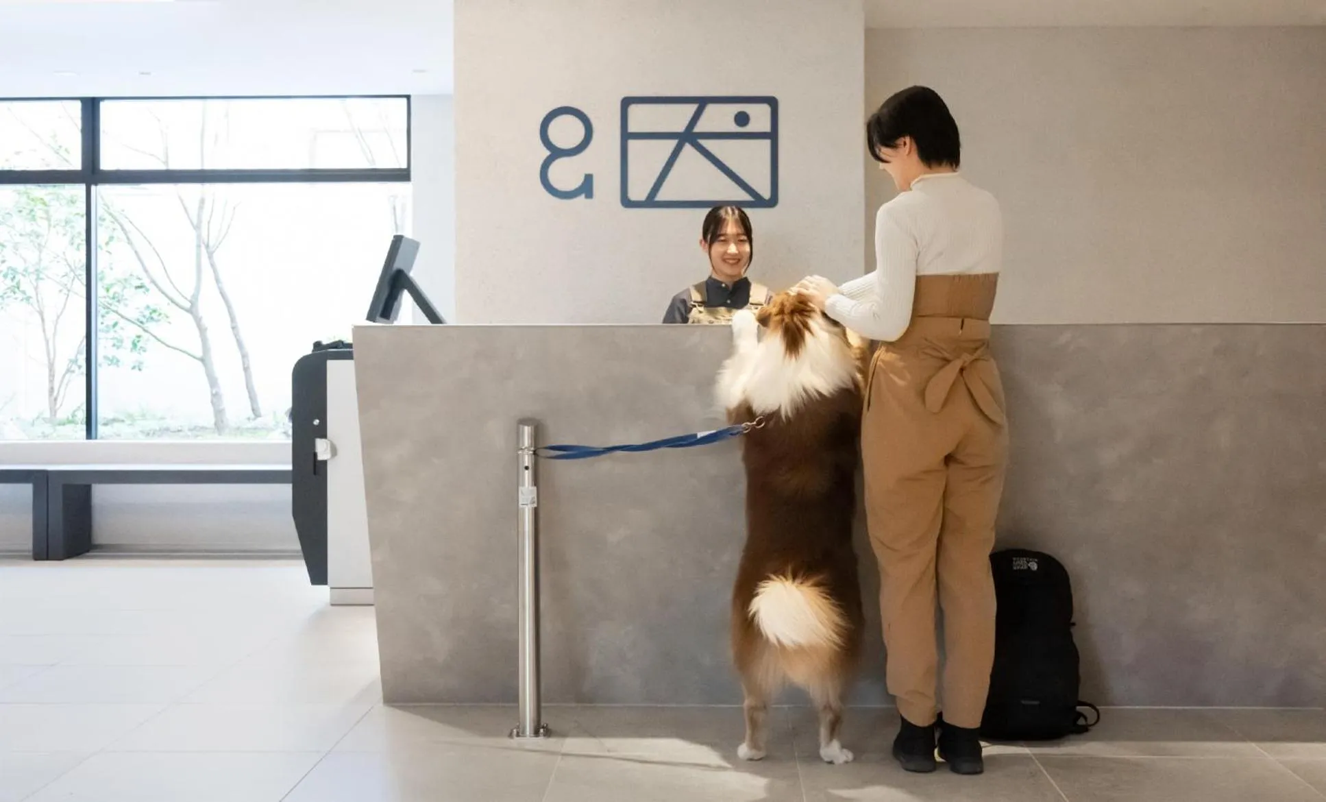 Lobby or reception in hotel anddoggy Kyoto Nijo