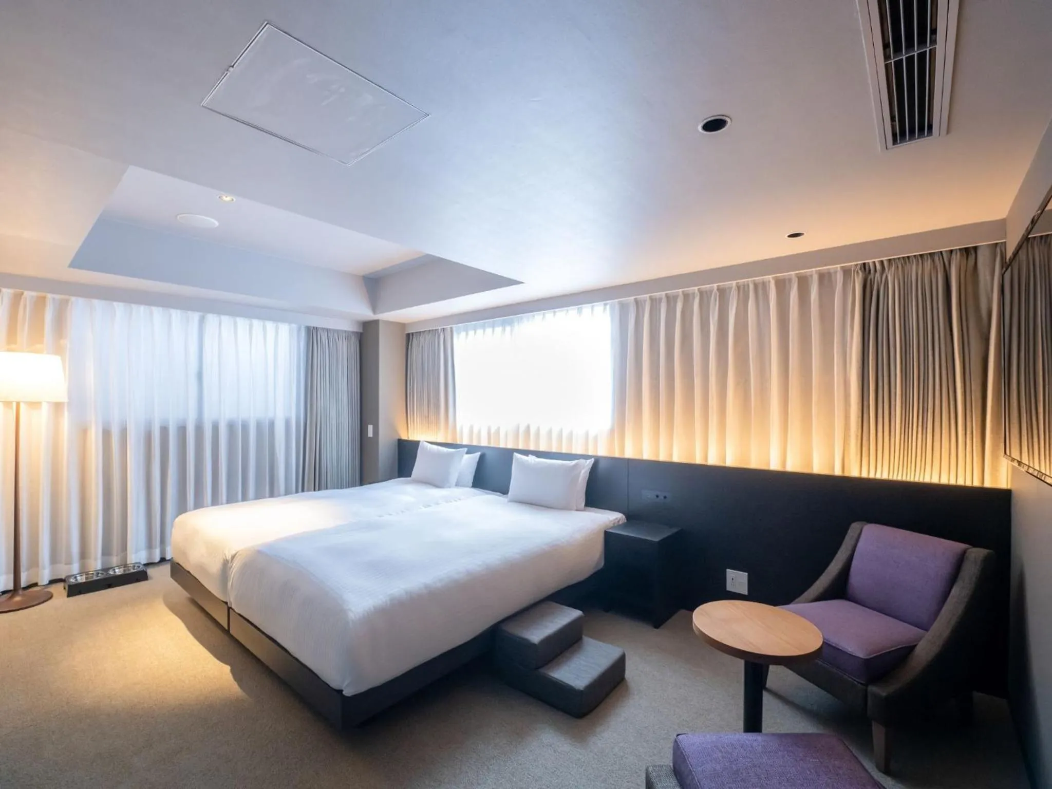 Photo of the whole room, Bed in hotel anddoggy Kyoto Nijo