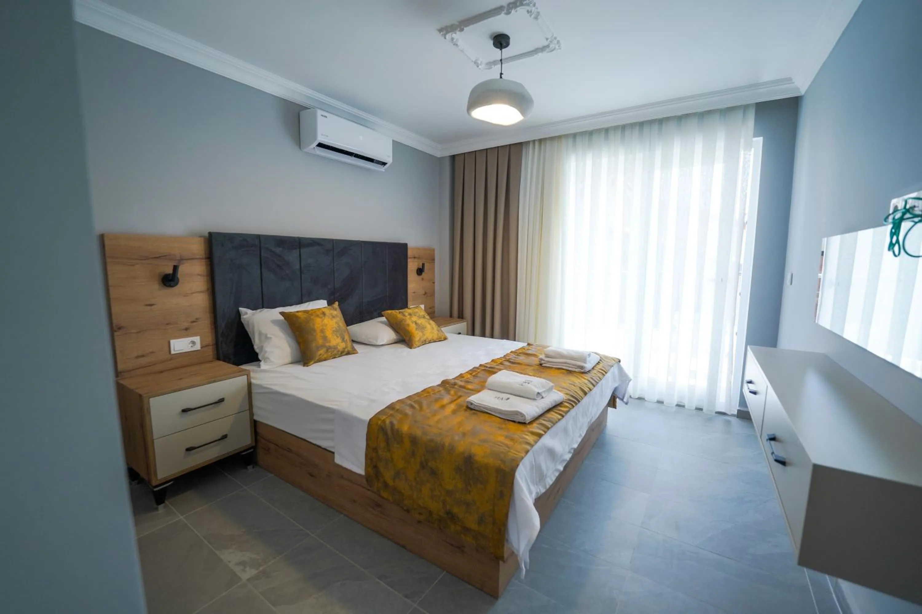 Bed in Han Apart Hotel Side