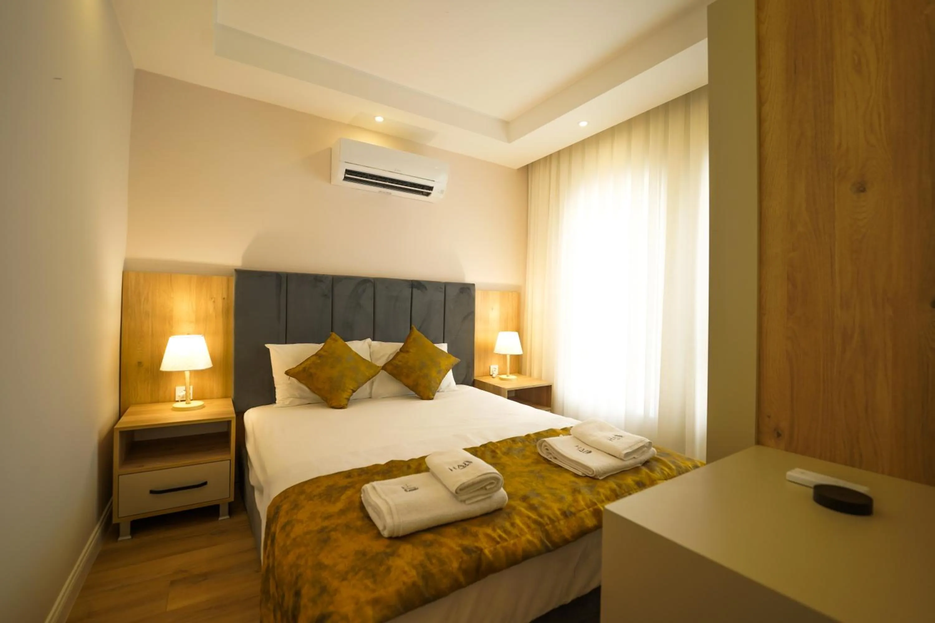 Bed in Han Apart Hotel Side