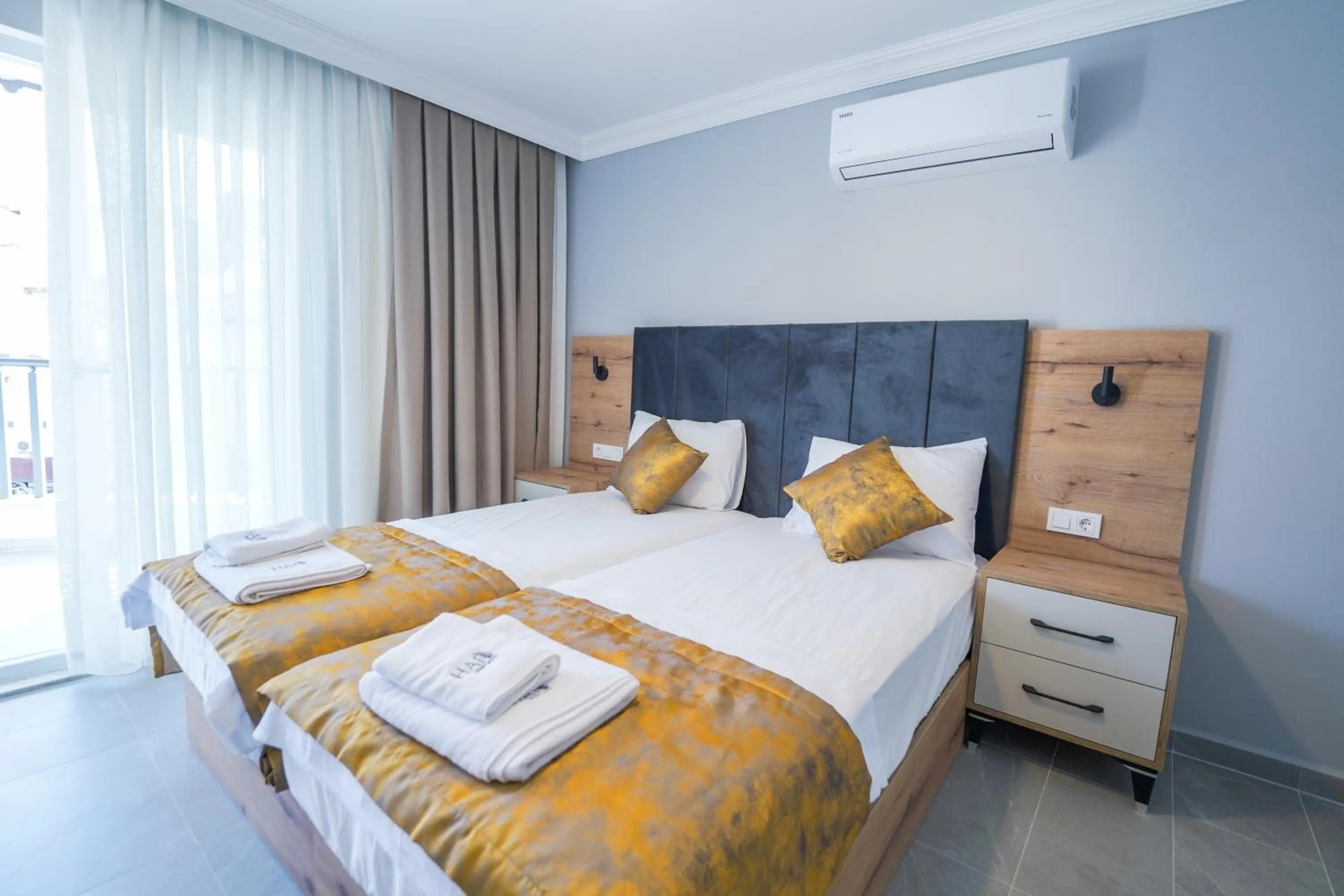 Bed in Han Apart Hotel Side