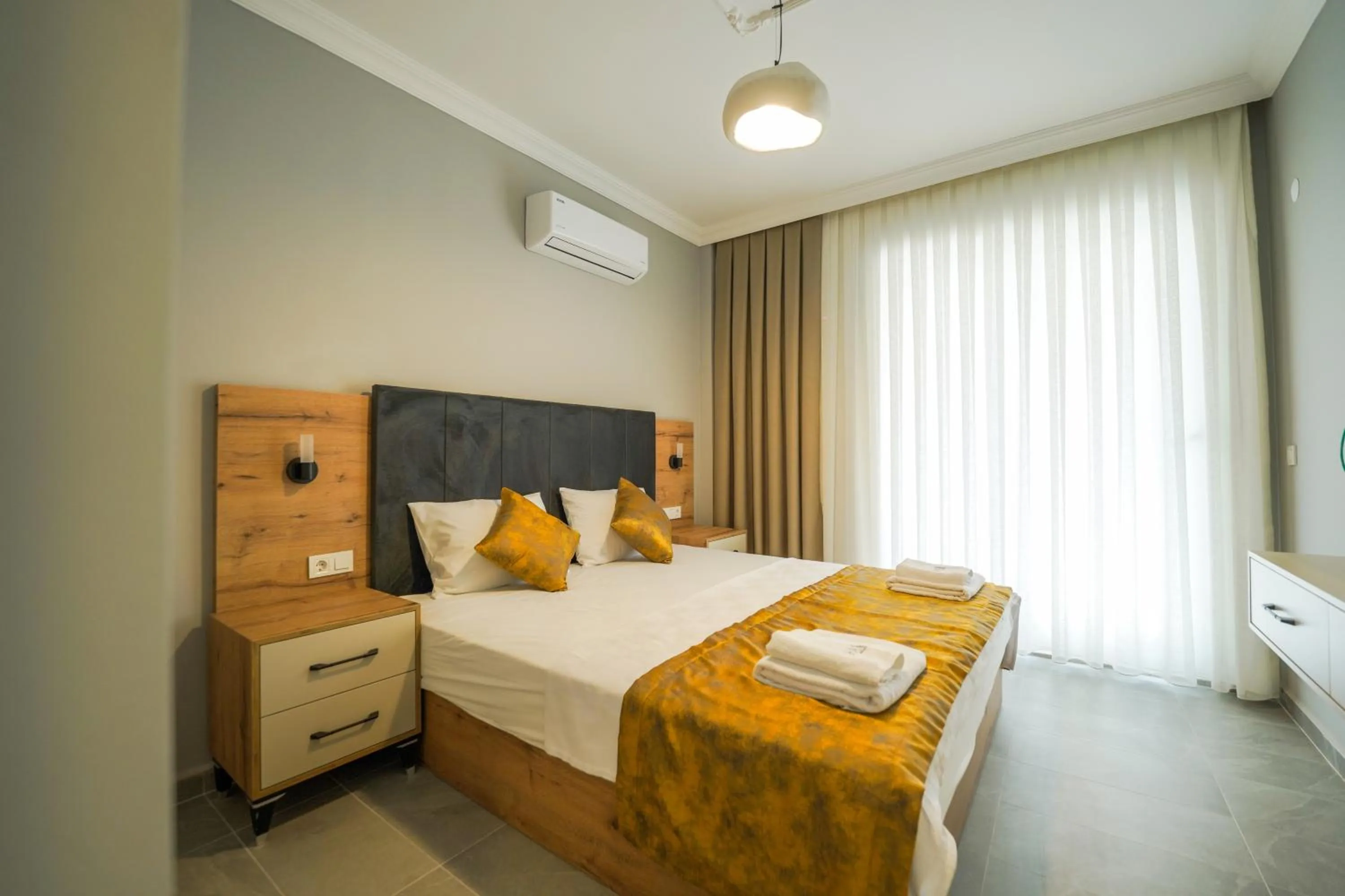 Bed in Han Apart Hotel Side