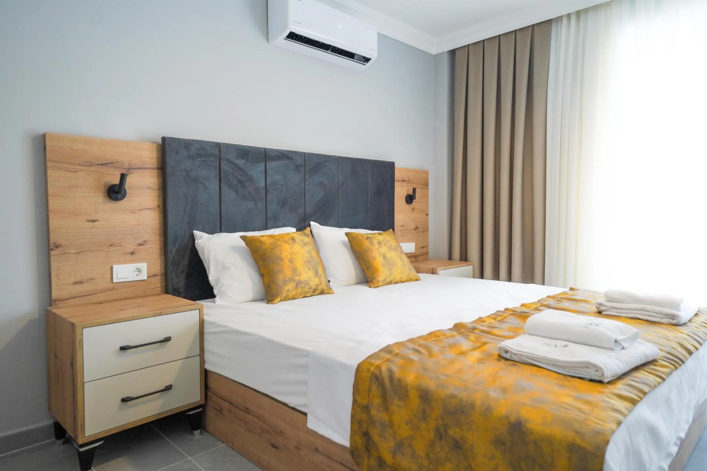 Bed in Han Apart Hotel Side