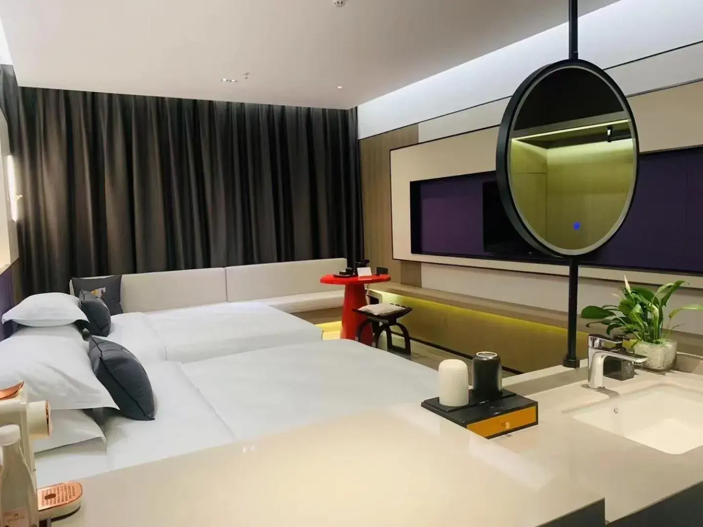 Photo of the whole room, Bed in New Century Mansion Hotel Cixi Guanhaiwei Photo of the whole room, Bed in New Century Mansion Hotel Cixi Guanhaiwei