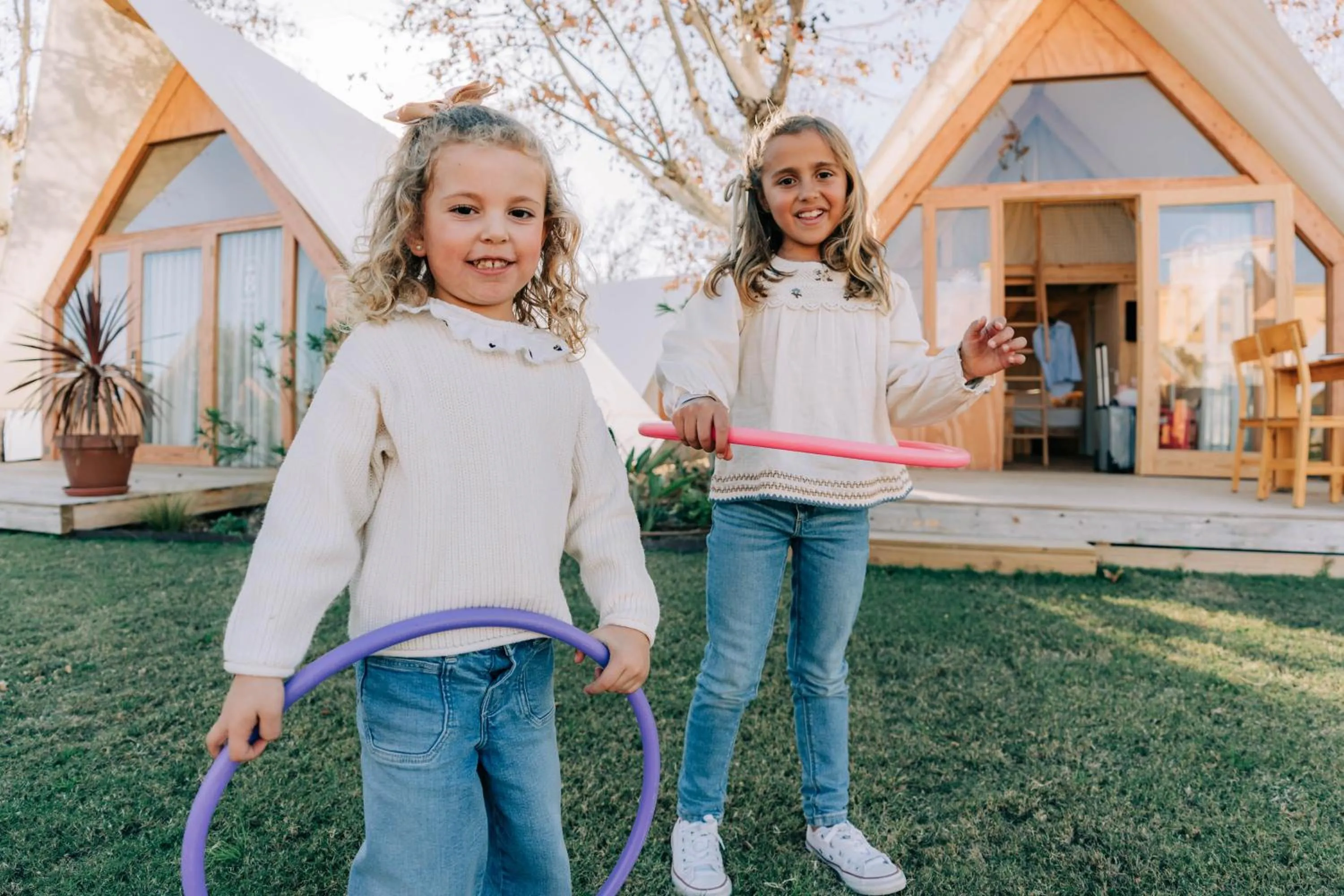 Family in Costa del Sol Glamping Village