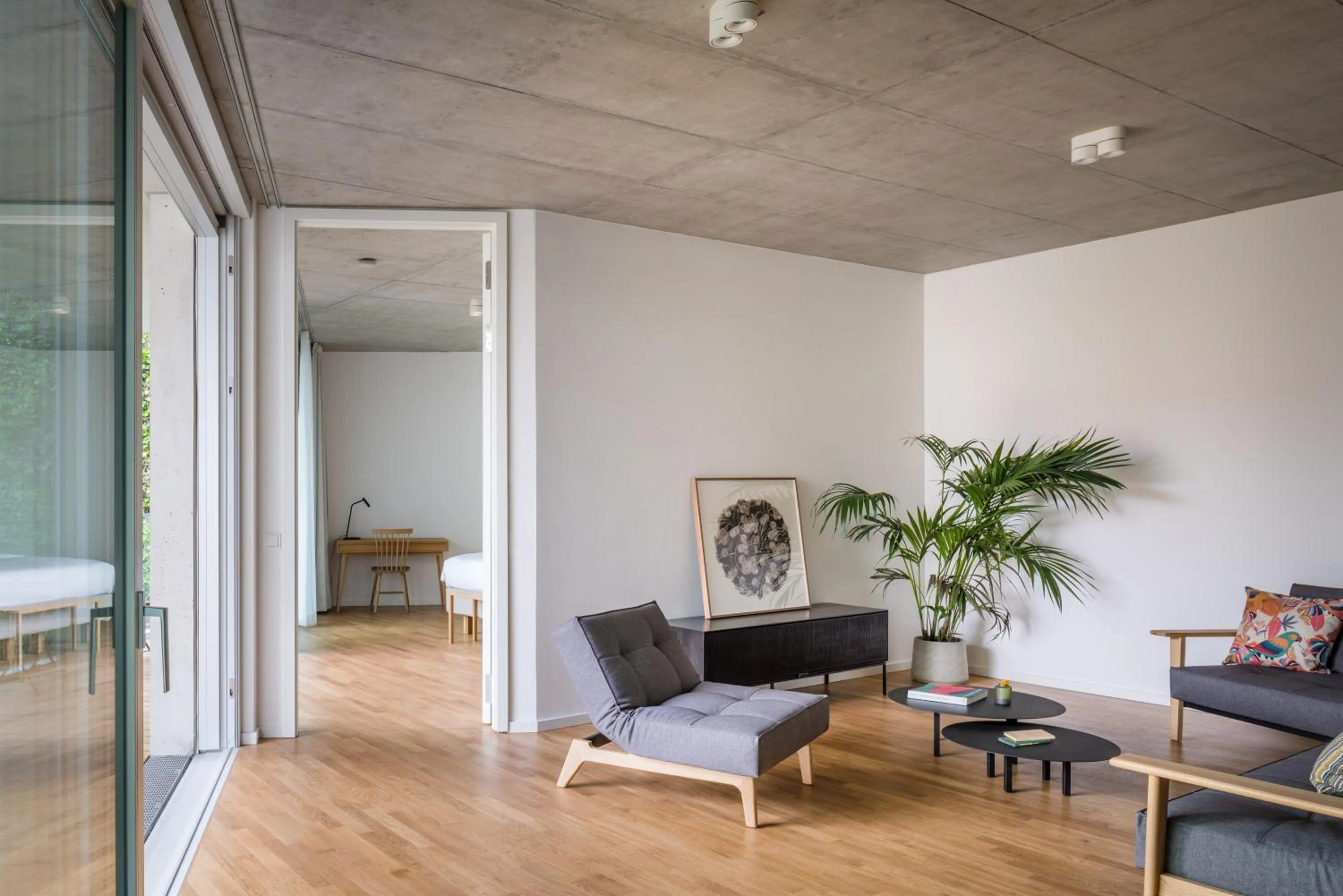 Living room in Wilmina Apartments & Lofts
