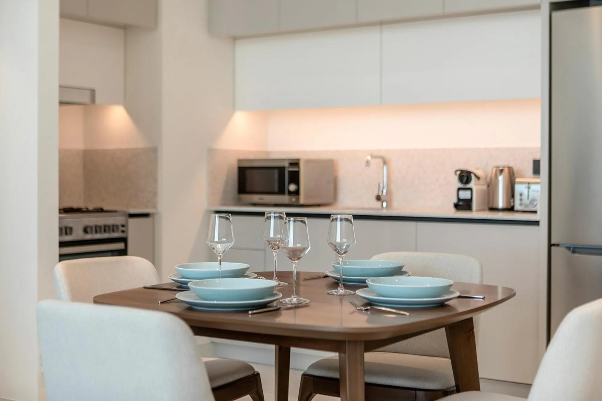 Coffee/tea facilities in Chic Apartments in Marina Vista Emaar Beachfront