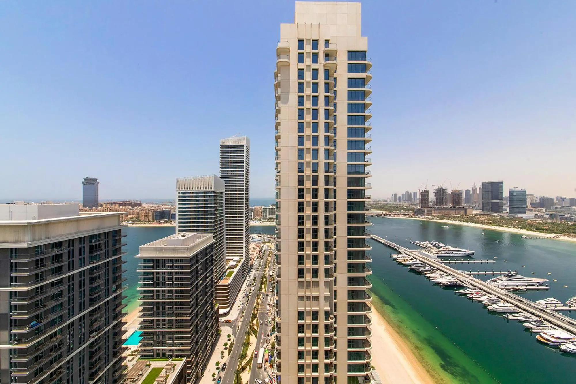 Property building in Chic Apartments in Marina Vista Emaar Beachfront