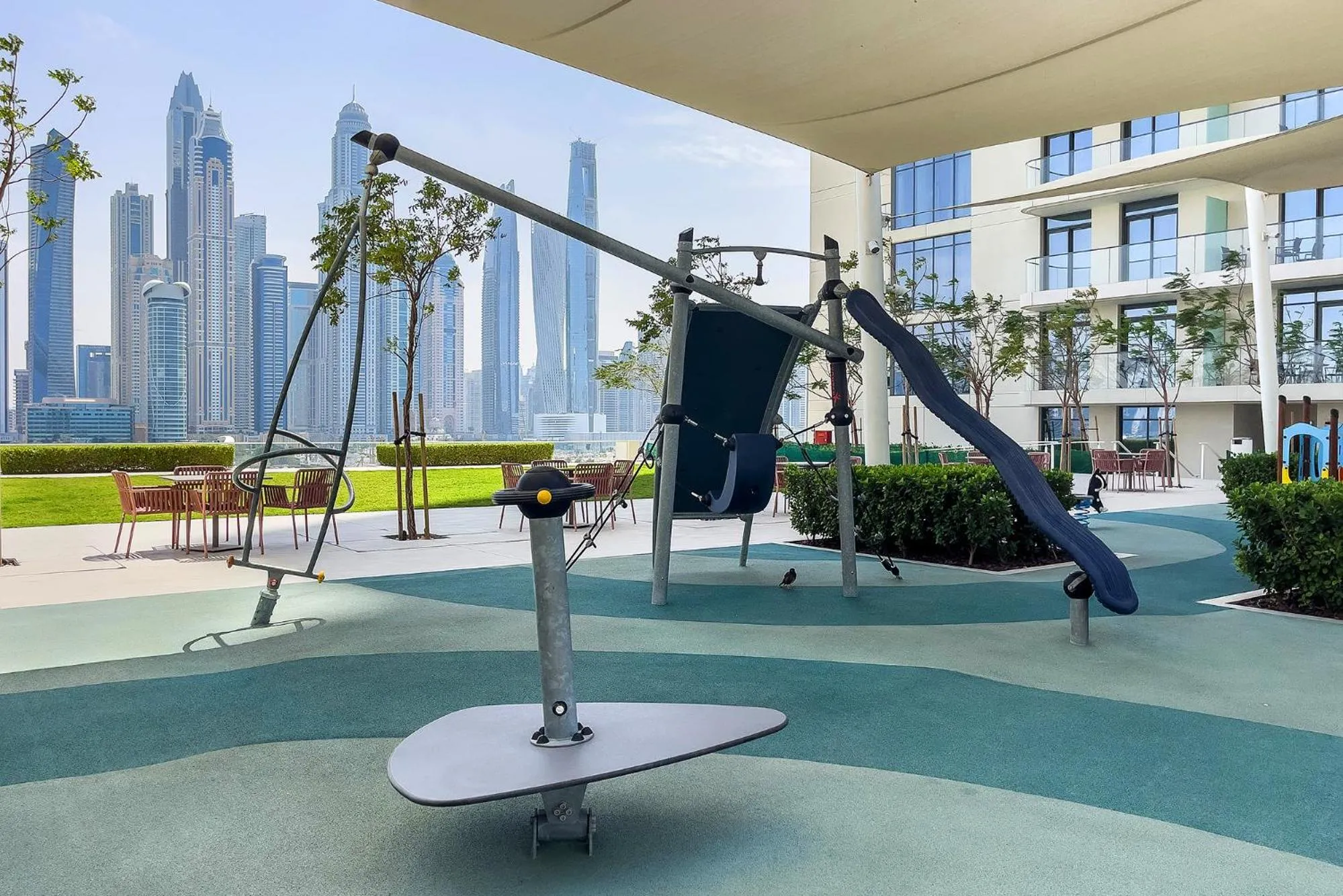 Children play ground in Chic Apartments in Marina Vista Emaar Beachfront