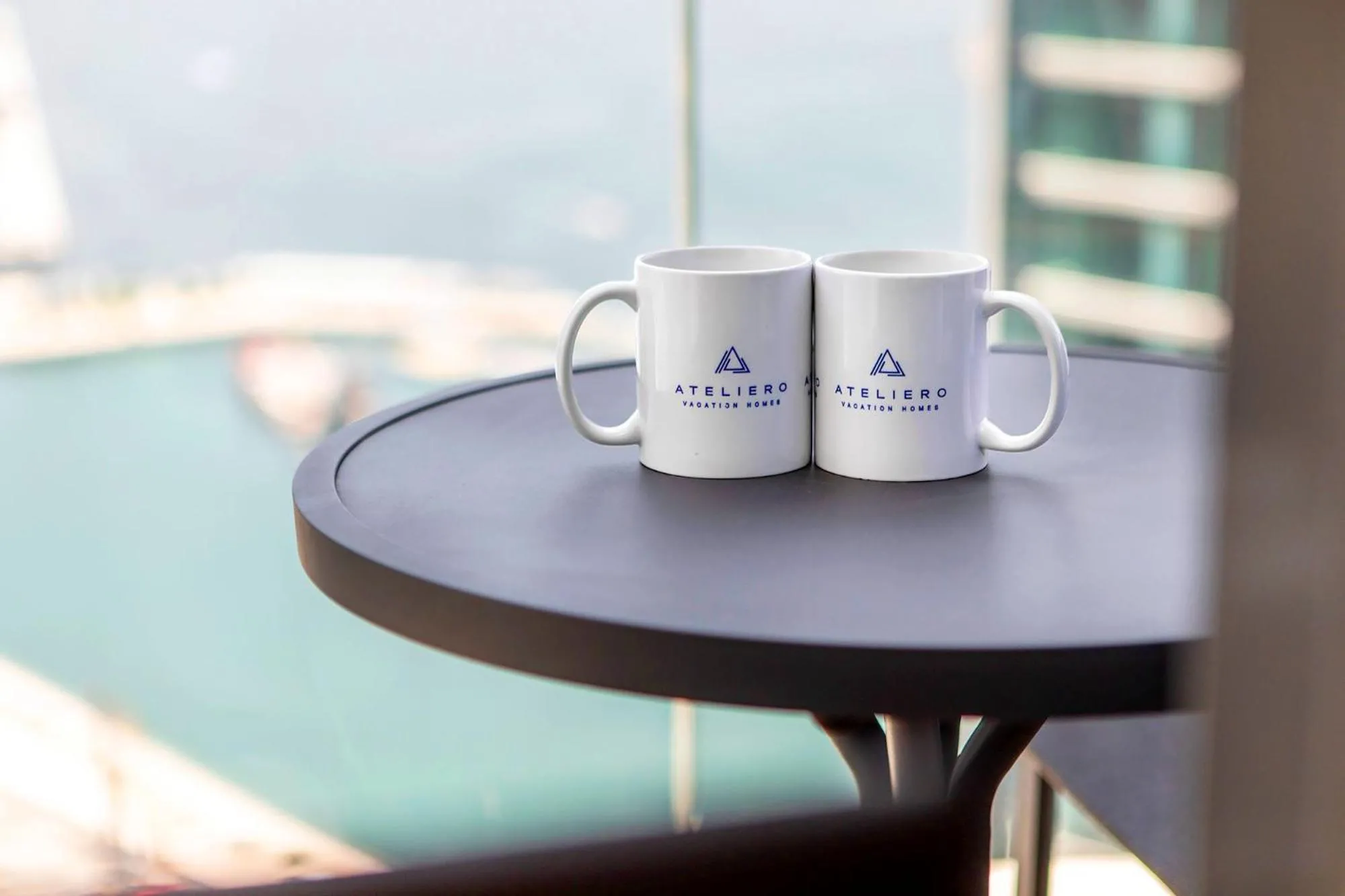 Balcony/Terrace in Chic Apartments in Marina Vista Emaar Beachfront