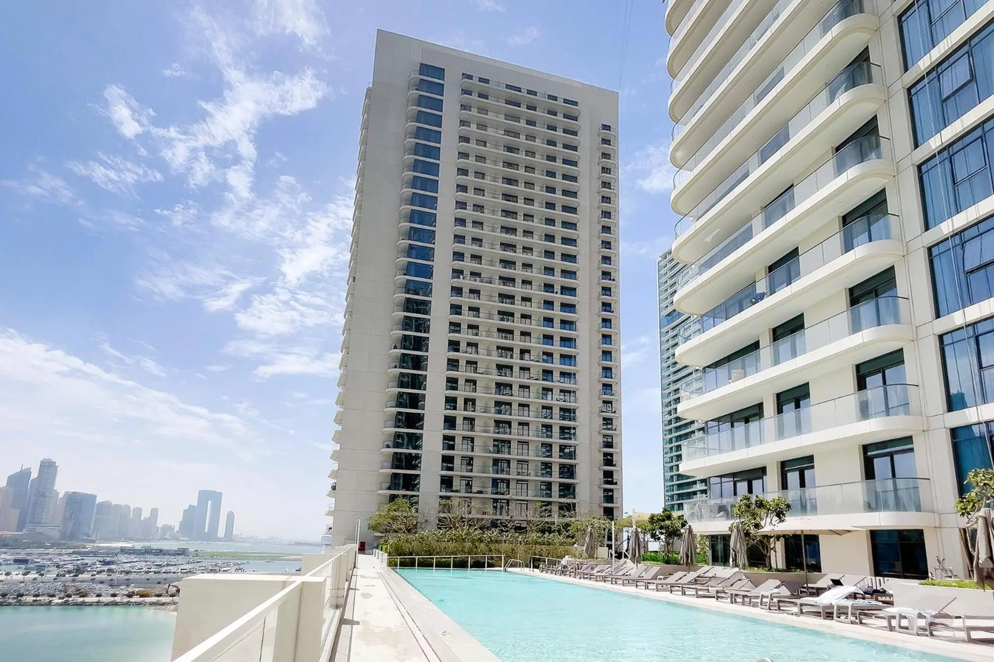 Property building in Chic Apartments in Marina Vista Emaar Beachfront