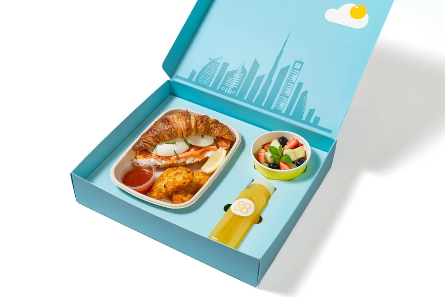 Breakfast in Chic Apartments in Marina Vista Emaar Beachfront