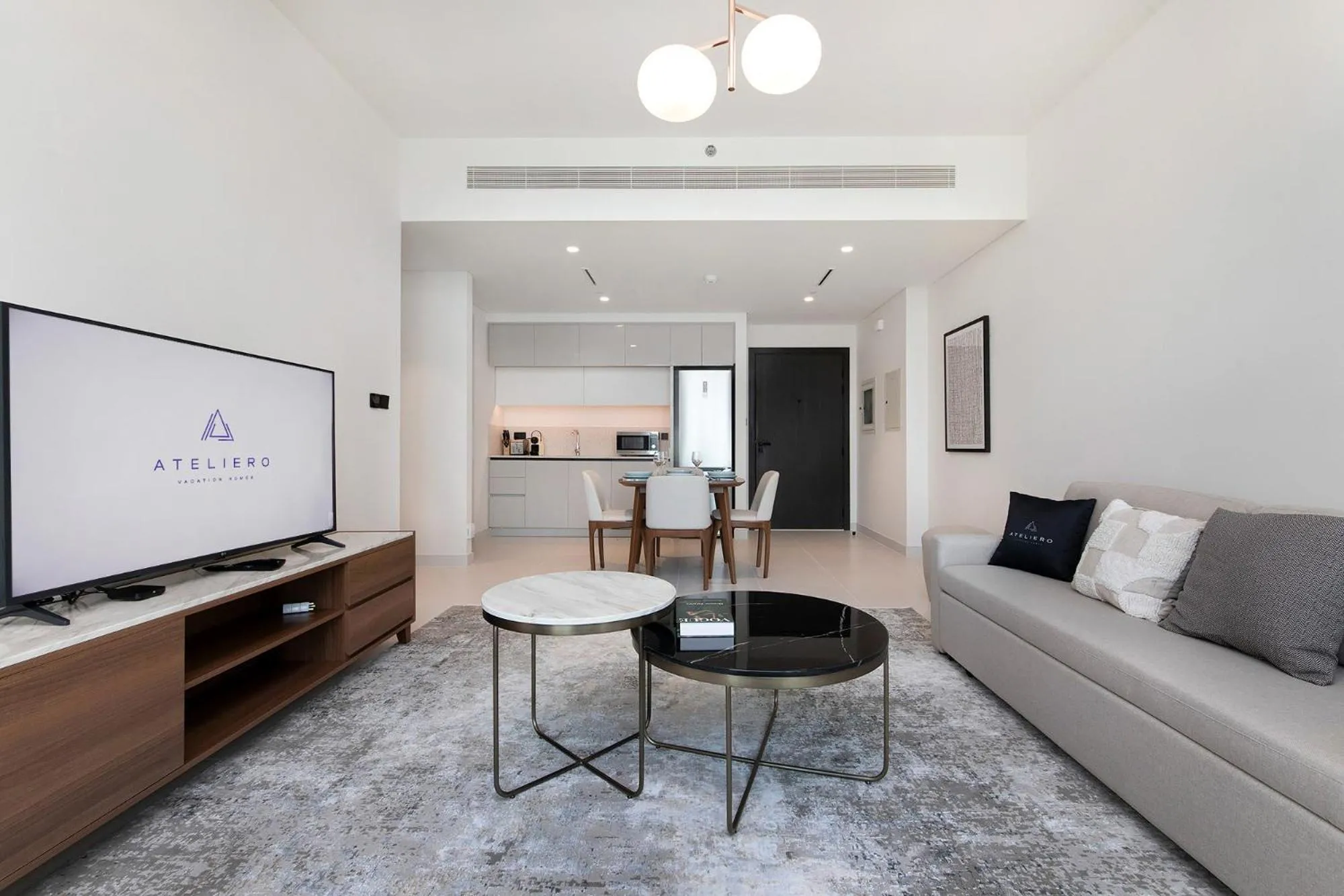 Living room in Chic Apartments in Marina Vista Emaar Beachfront