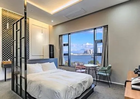 Bed in Hotel Haedeun