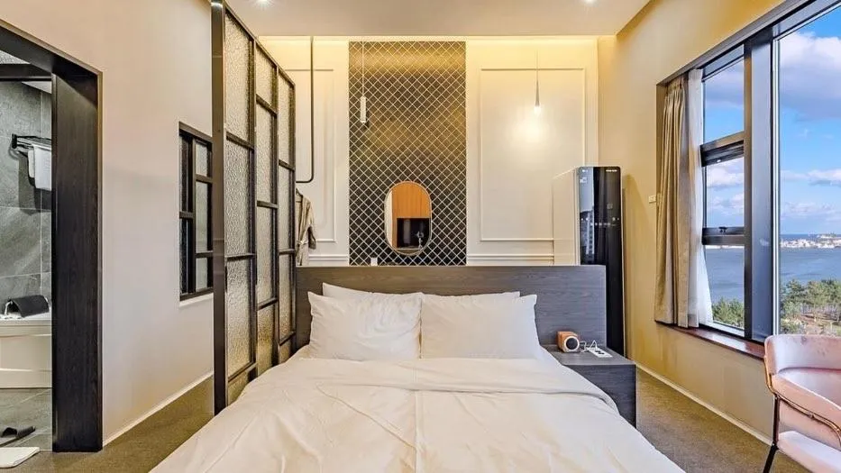 Bed in Hotel Haedeun