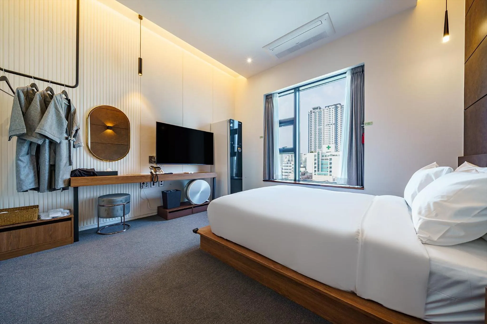 Bed in Hotel Haedeun