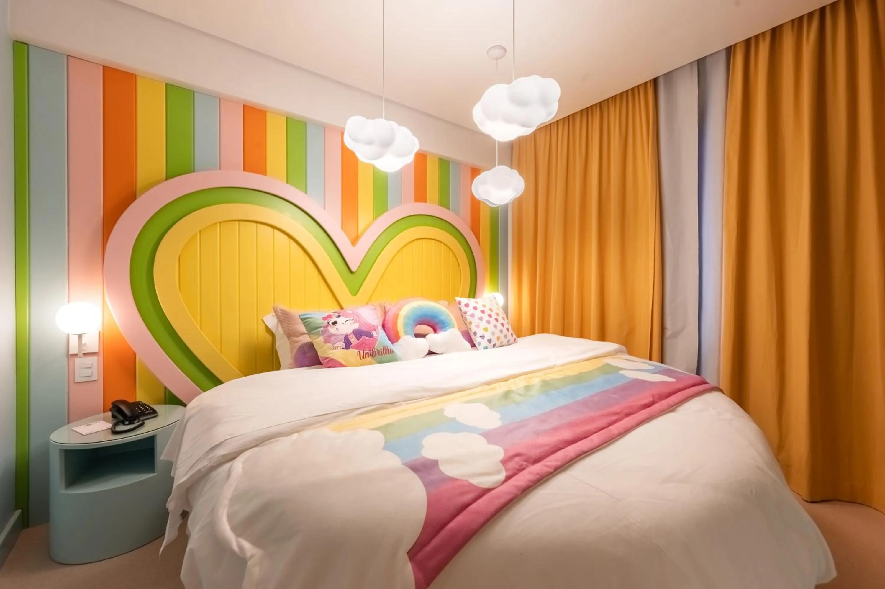 Bed in Mundo Criamigos Hotel Gramado