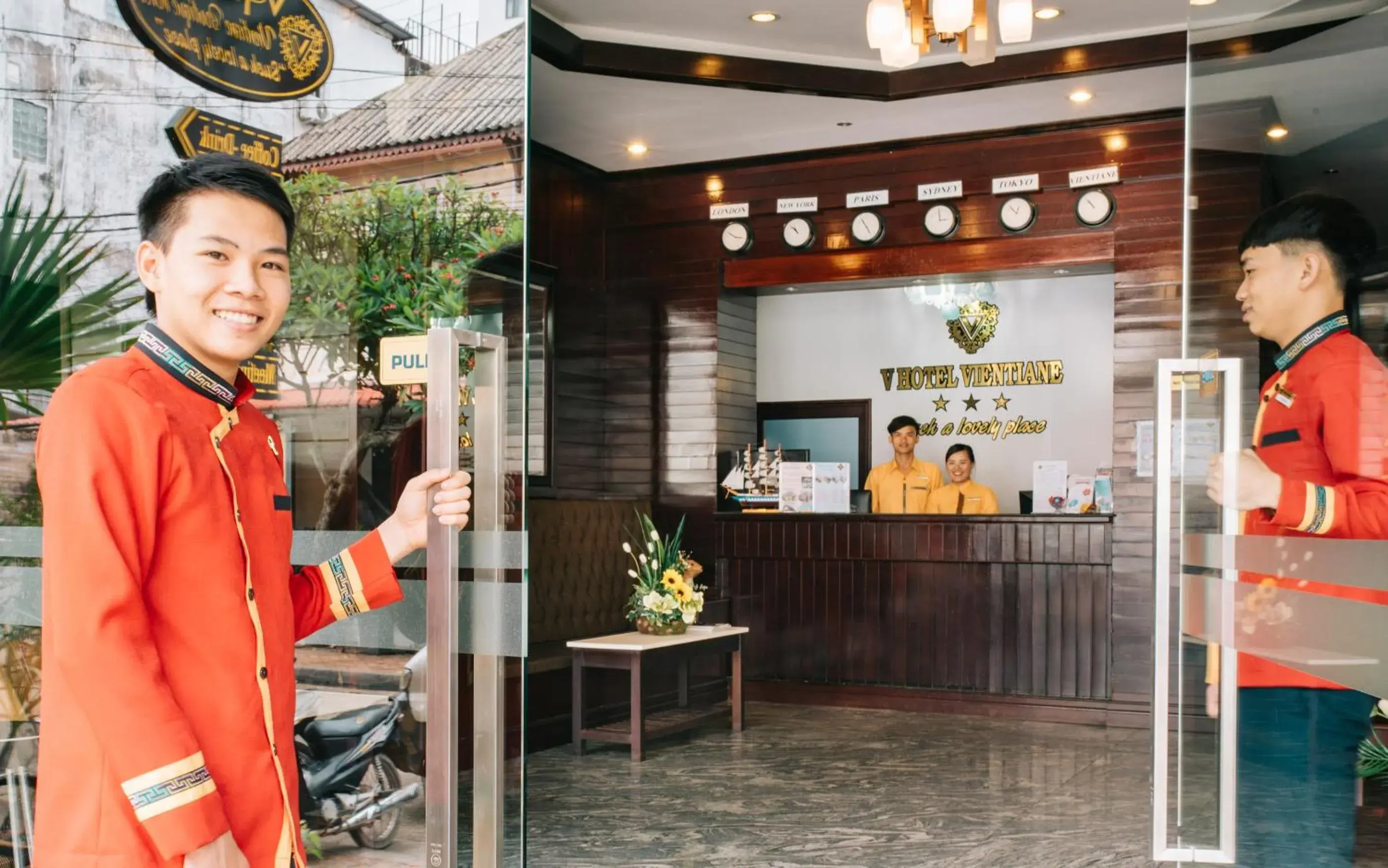 Lobby or reception in V Hotel Vientiane Lobby or reception in V Hotel Vientiane