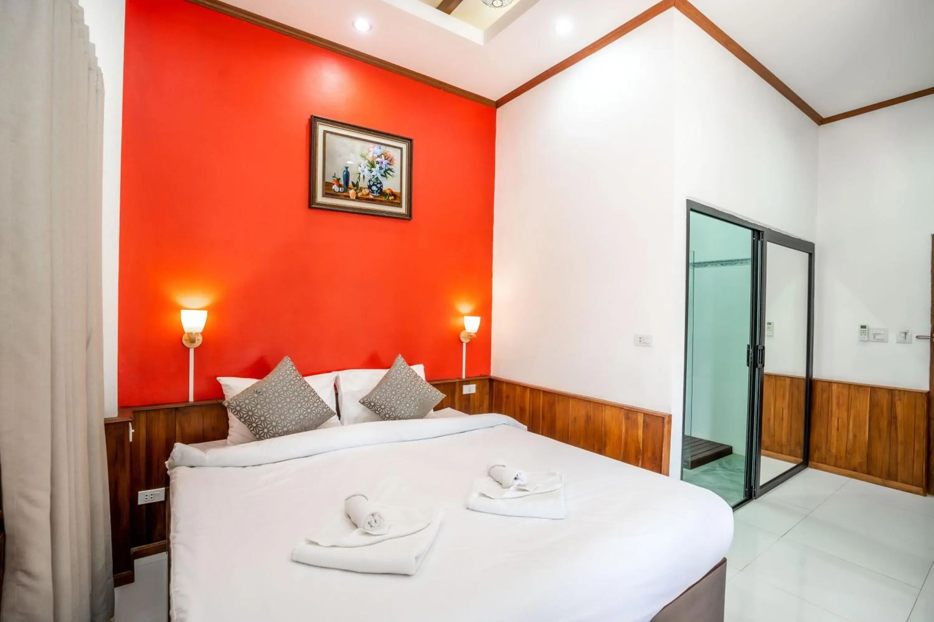 Bed in Luangsay Inn Bed in Luangsay Inn