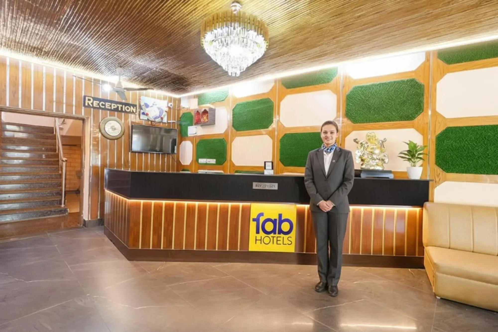 Lobby or reception in FabHotel Shanti International Lobby or reception in FabHotel Shanti International