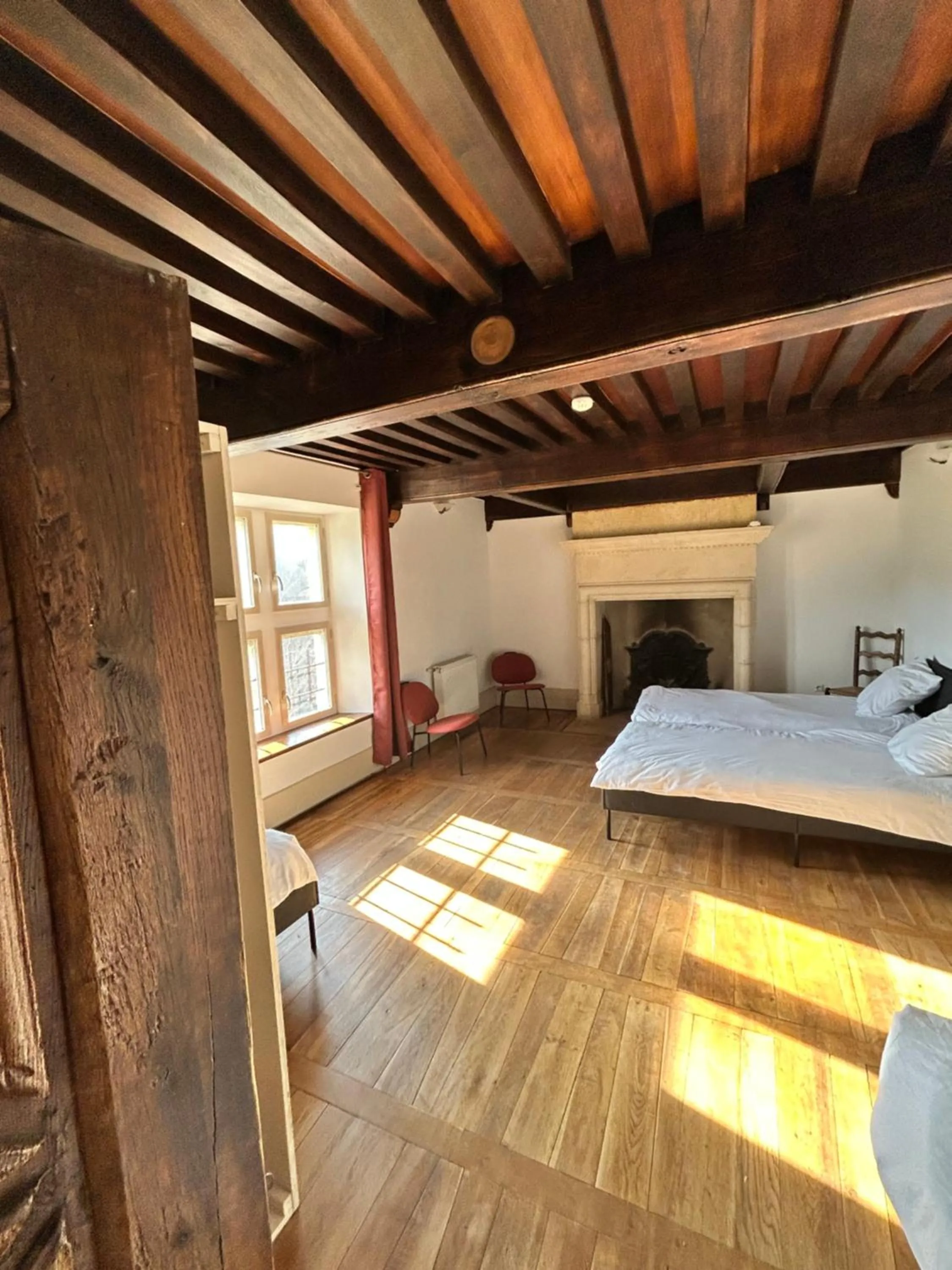 Bed in Château du Poët-Célard
