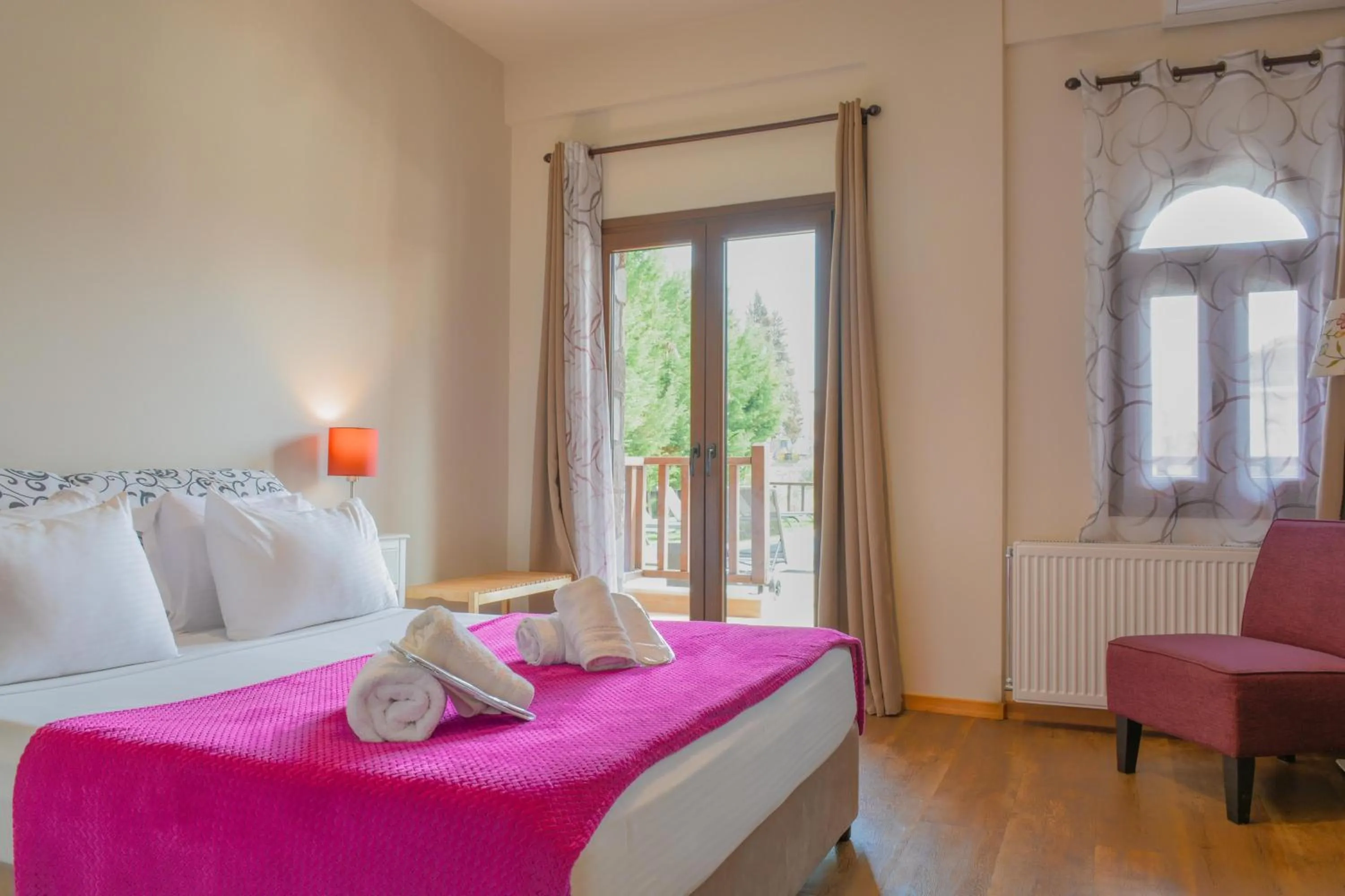 View (from property/room), Bed in Monastiri Guesthouse