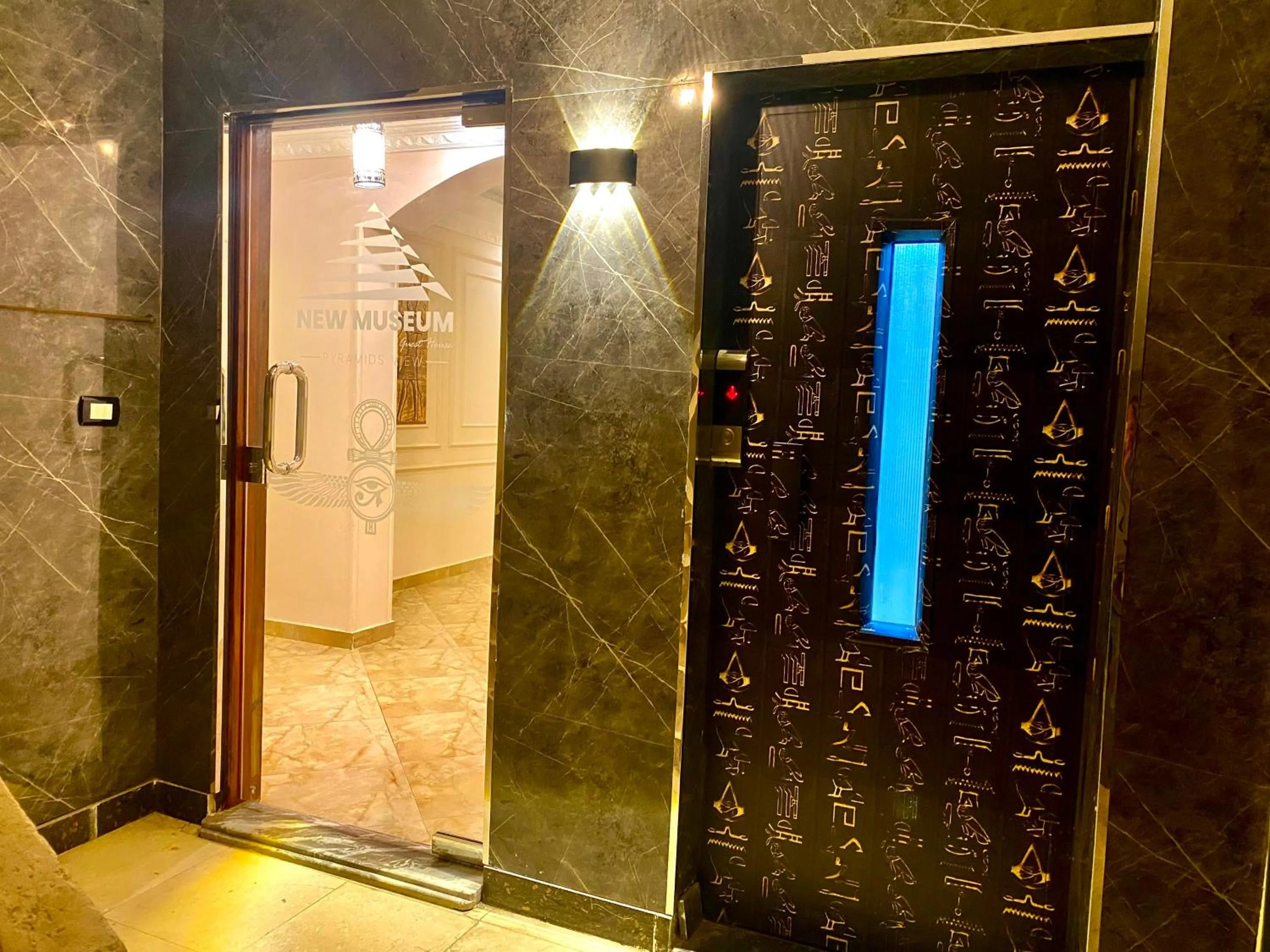 Property building in New Museum, Pyramids inn