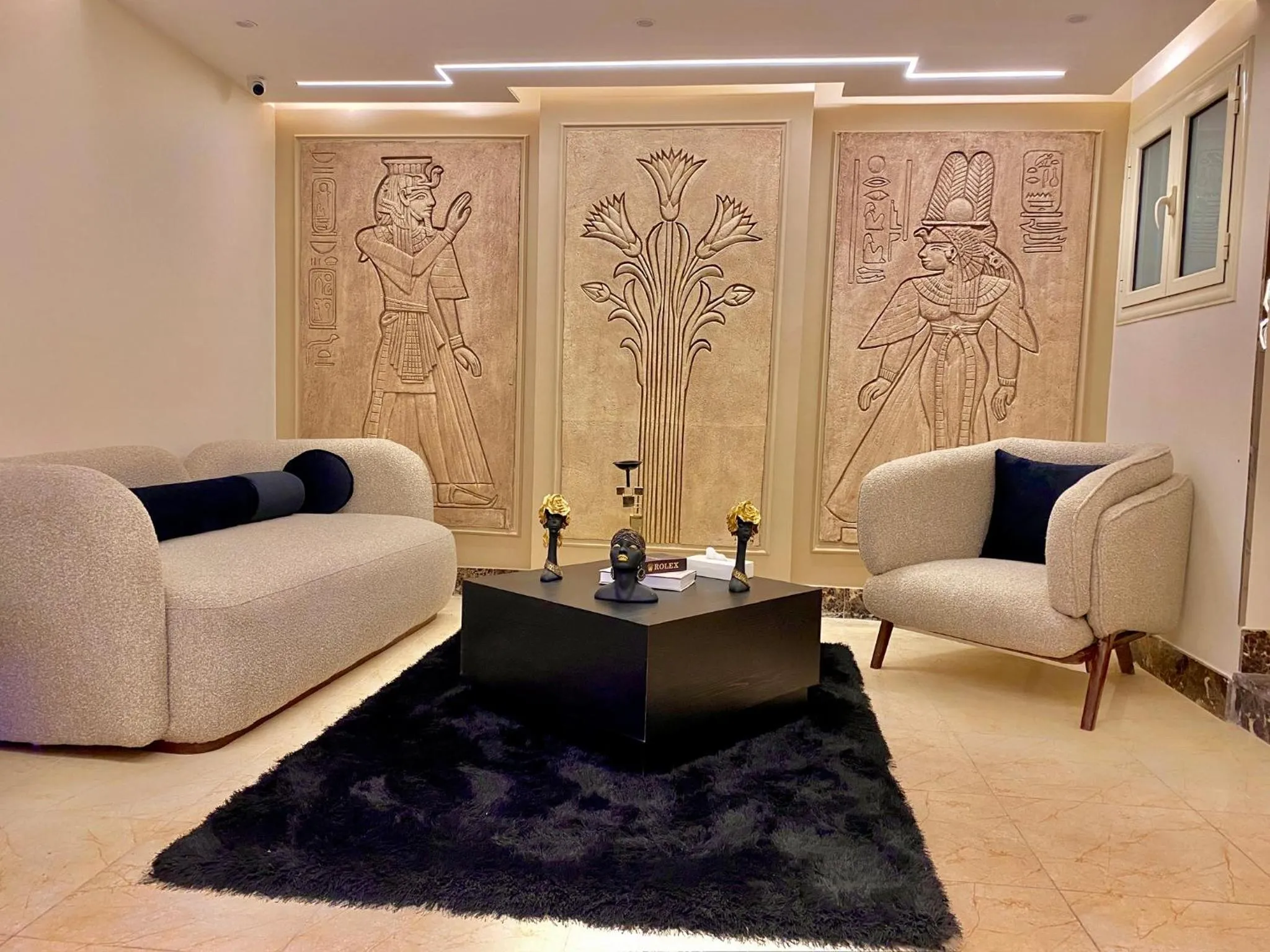 Lobby or reception in New Museum, Pyramids inn