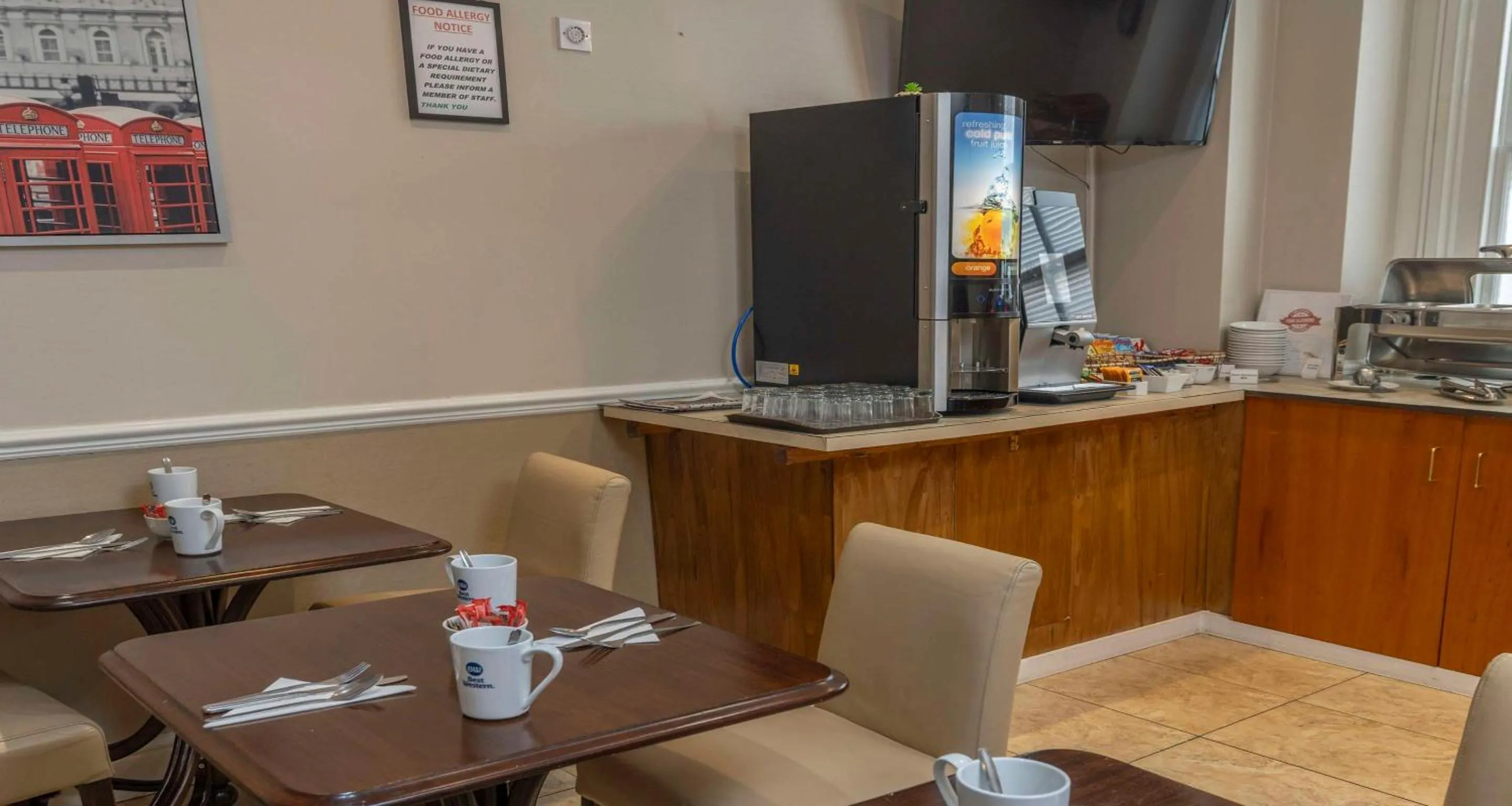 Restaurant/places to eat in Best Western Corona Hotel