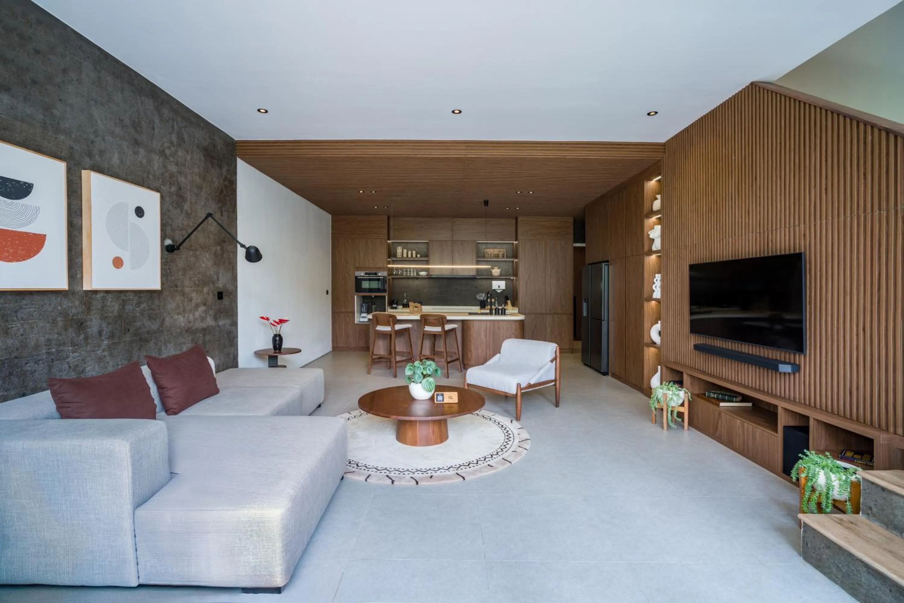 Communal lounge/ TV room in Umalas Creek Villas - Pool Villa with Shared Sauna & Ice Bath