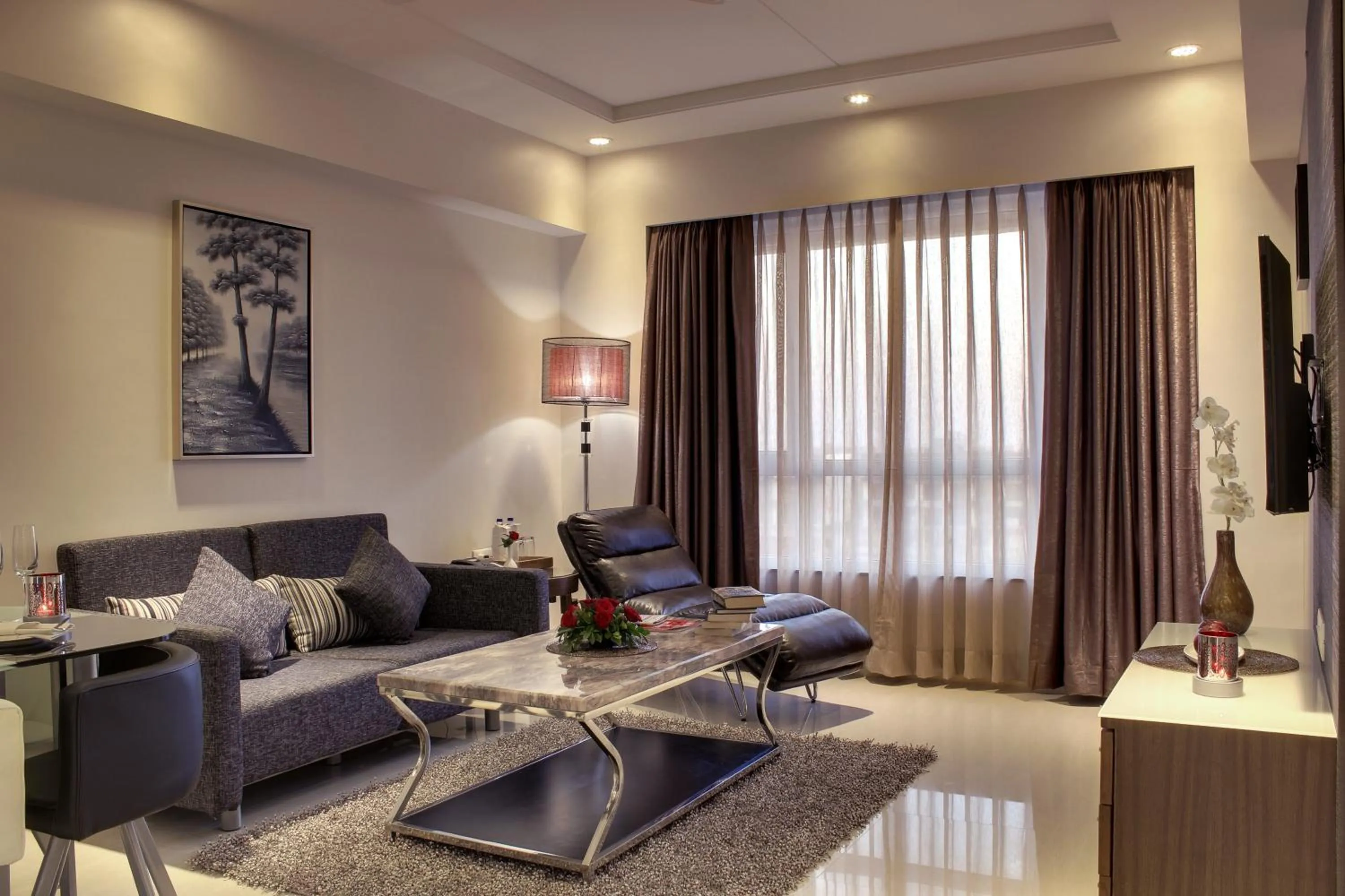 Living room in The Radiant Swan