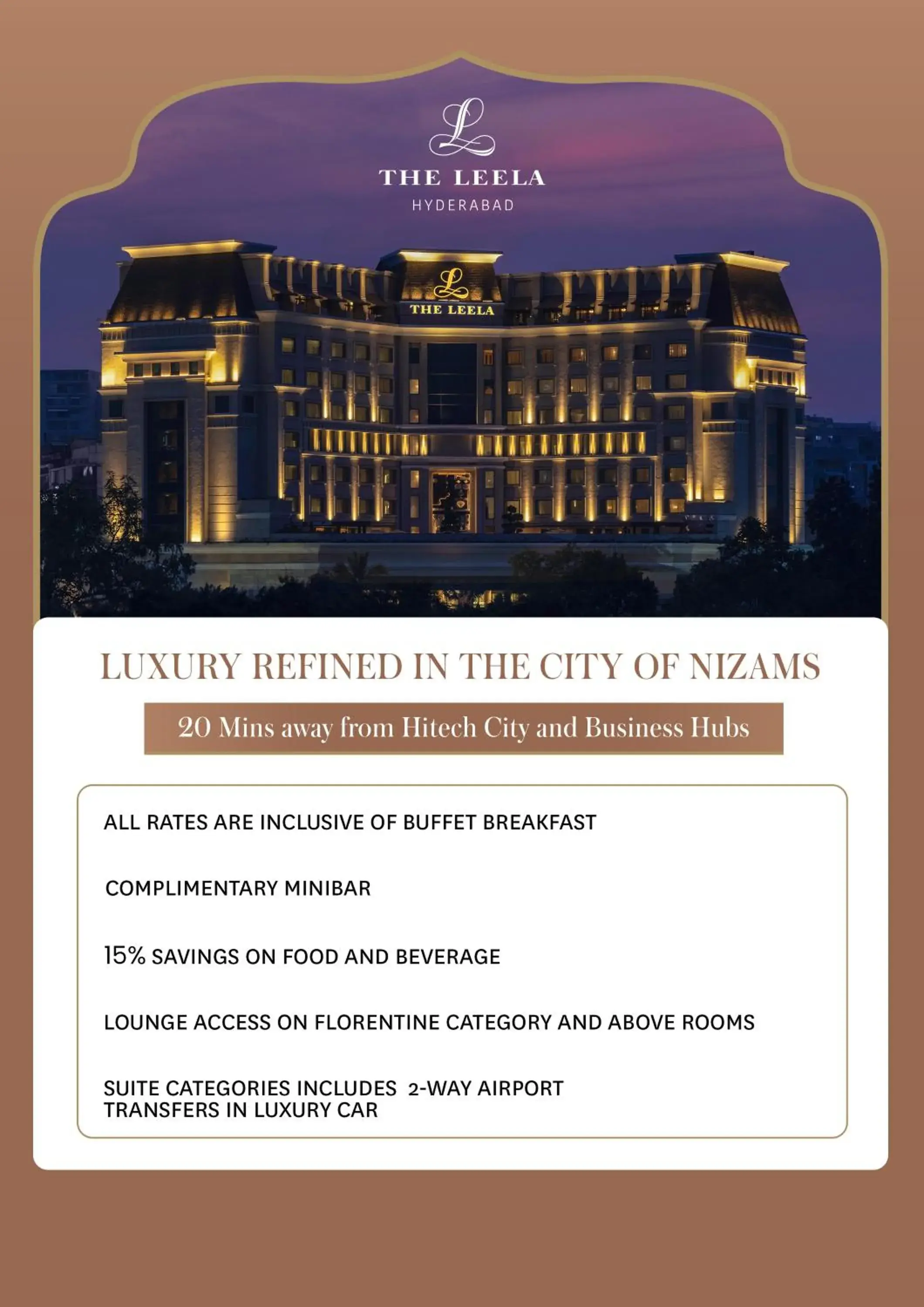 Lounge or bar in The Leela Hyderabad Banjara Hills Lounge or bar in The Leela Hyderabad Banjara Hills