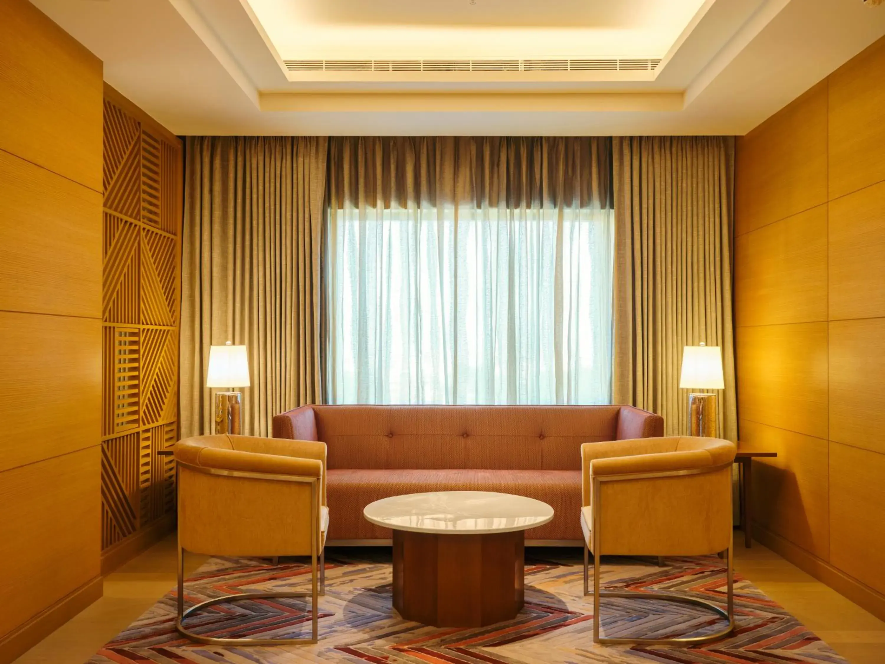 Lounge or bar in The Leela Hyderabad Banjara Hills Lounge or bar in The Leela Hyderabad Banjara Hills