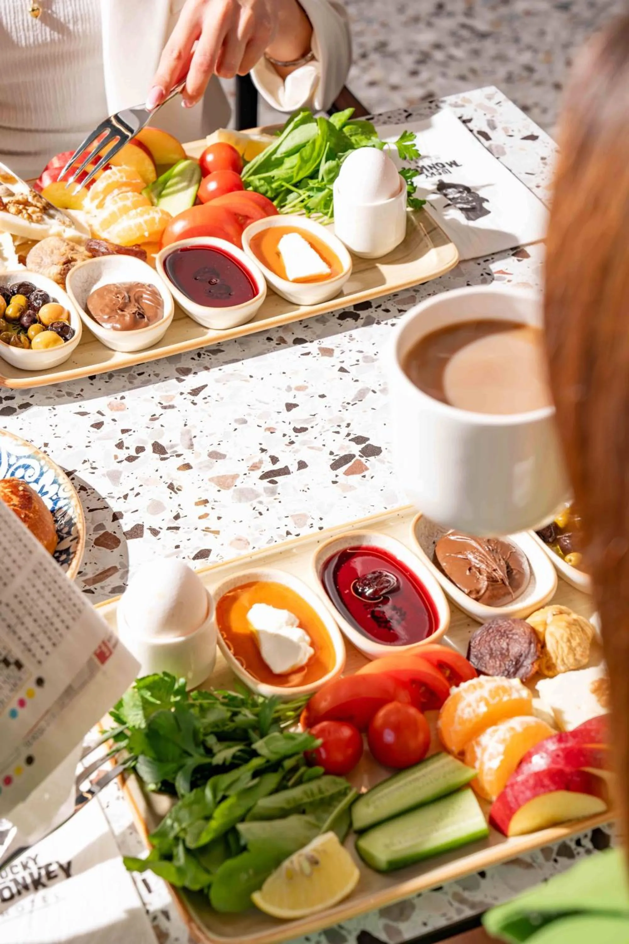 Food and drinks in Lucky Monkey Midi Hotel