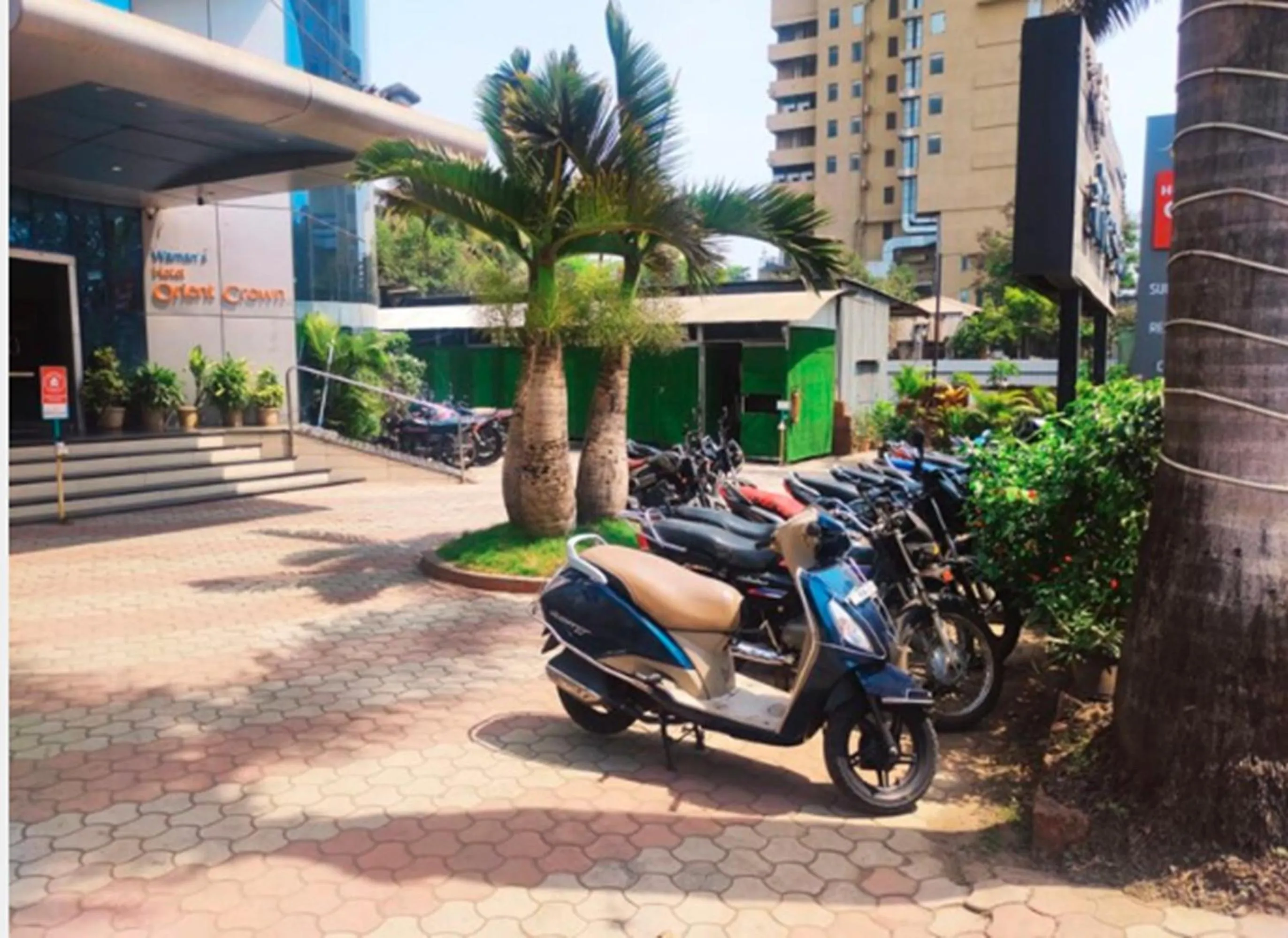 Parking in Hotel Orient Crown, Kolhapur