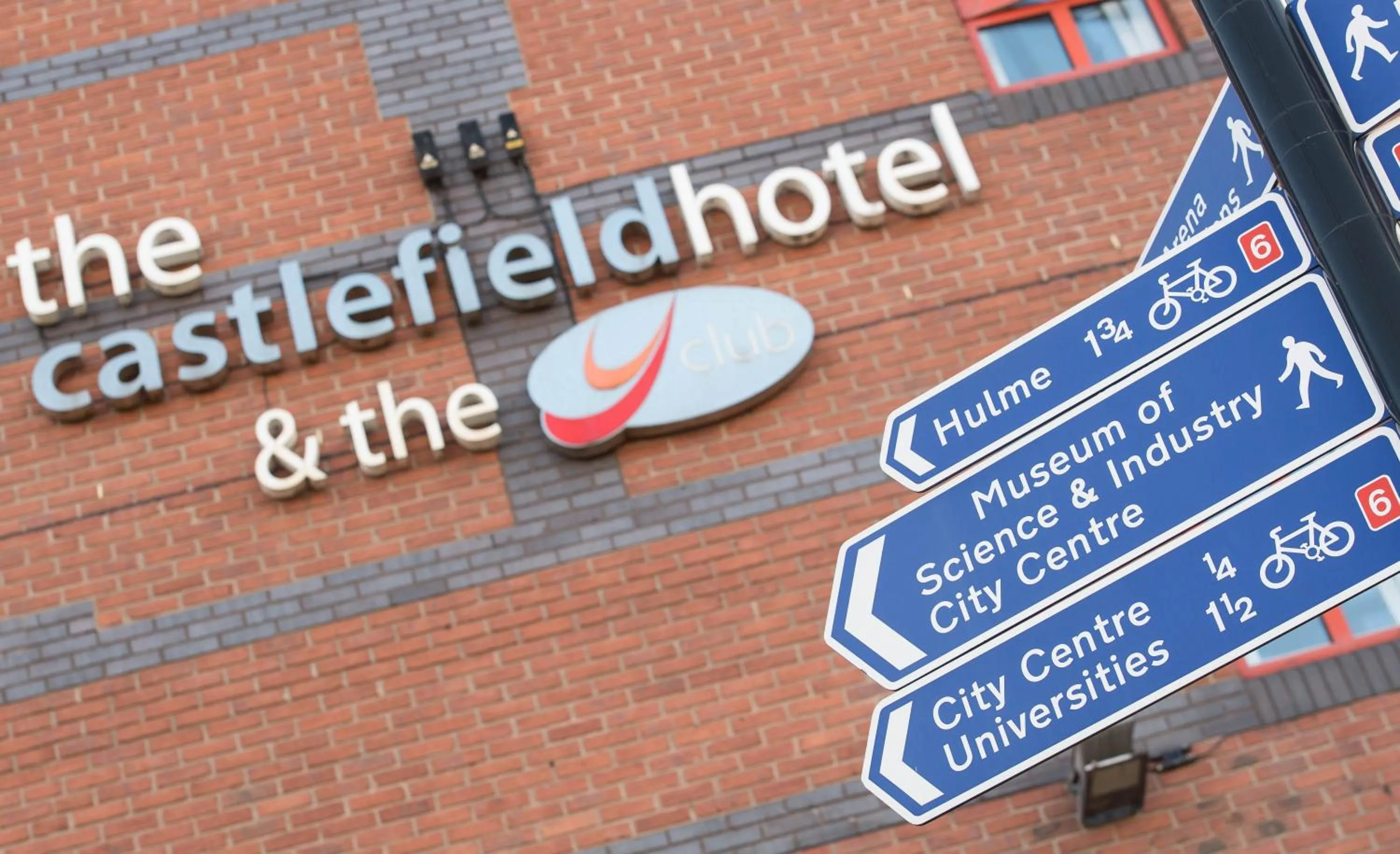 Logo/Certificate/Sign in Castlefield Hotel