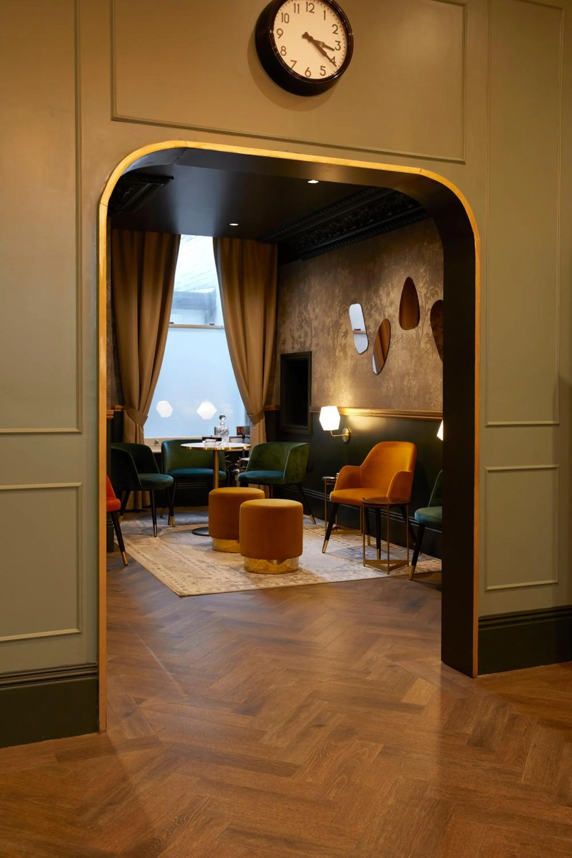 Living room in The Portico Hotel