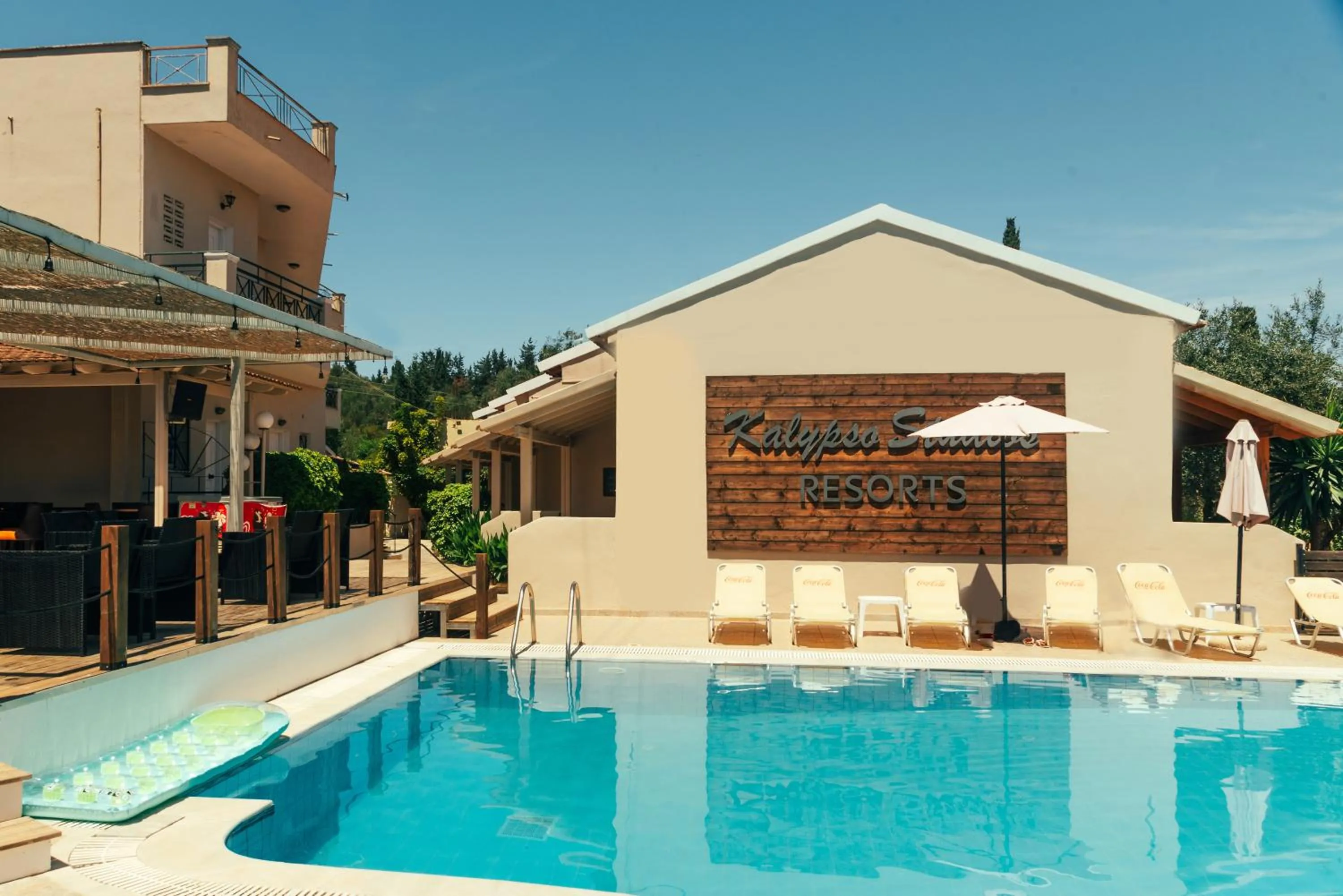 Pool view in Calypso Resort Kavos